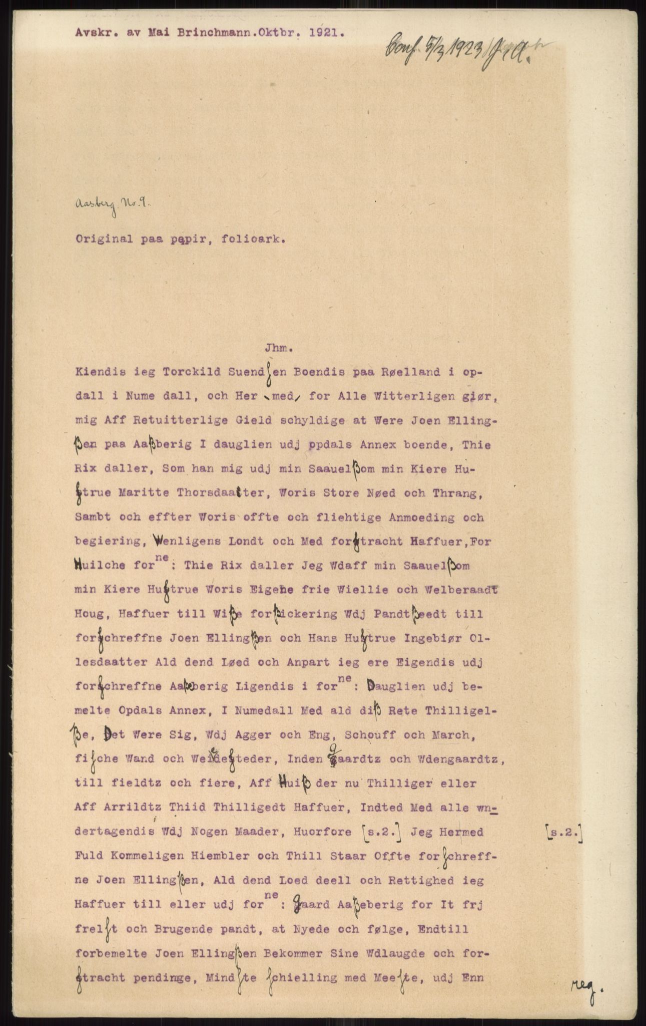 Samlinger til kildeutgivelse, Diplomavskriftsamlingen, AV/RA-EA-4053/H/Ha, p. 1293