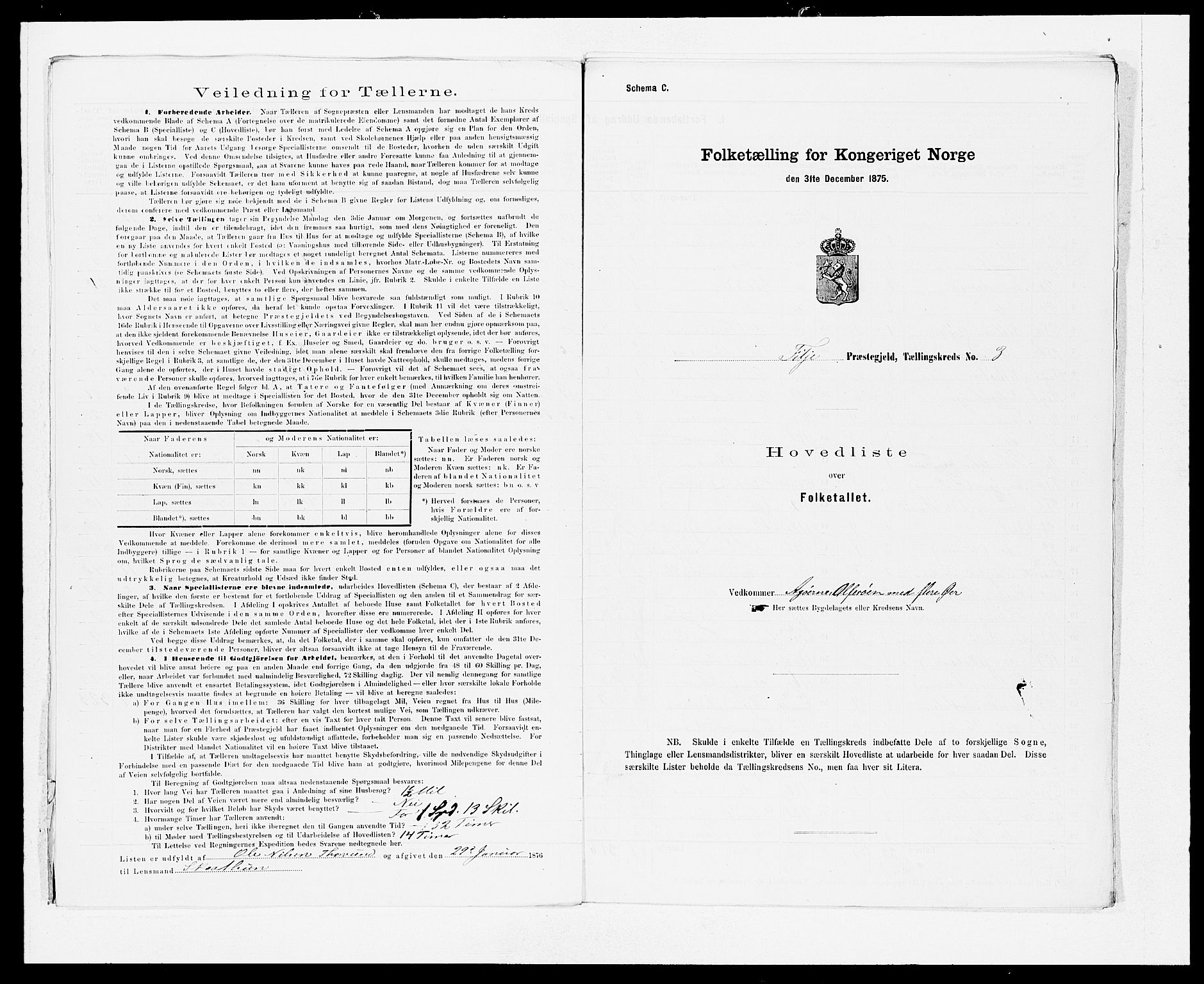 SAB, 1875 census for 1222P Fitjar, 1875, p. 6