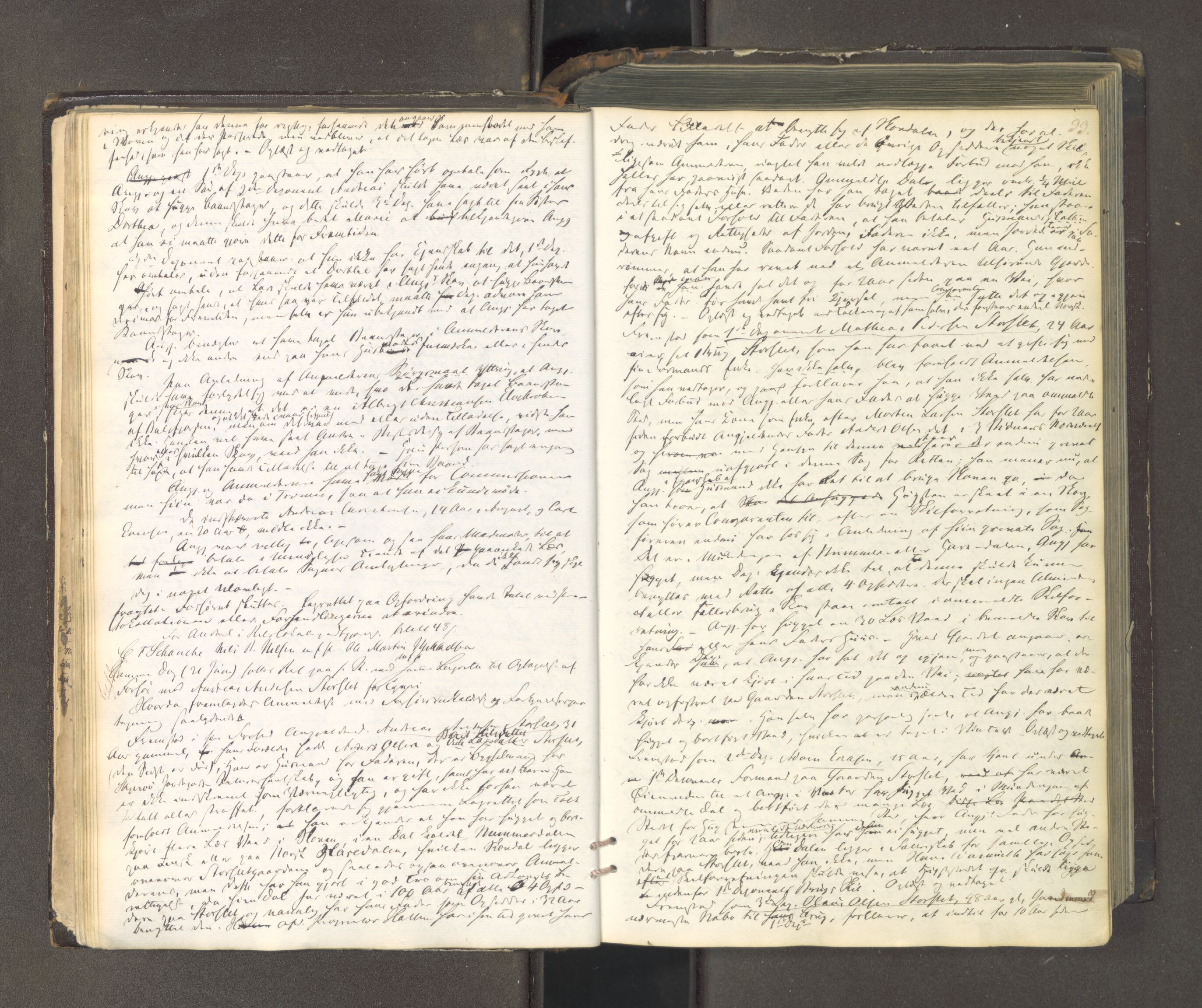 Tromsø sorenskriveri 1855-, AV/SATØ-S-0050/F/Fe/L0127: Ekstrarettsprotokoll med register, 1864-1870, p. 32b-33a