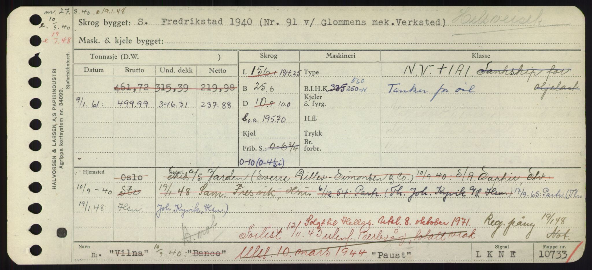 Sjøfartsdirektoratet med forløpere, Skipsmålingen, RA/S-1627/H/Hd/L0029: Fartøy, P, p. 109