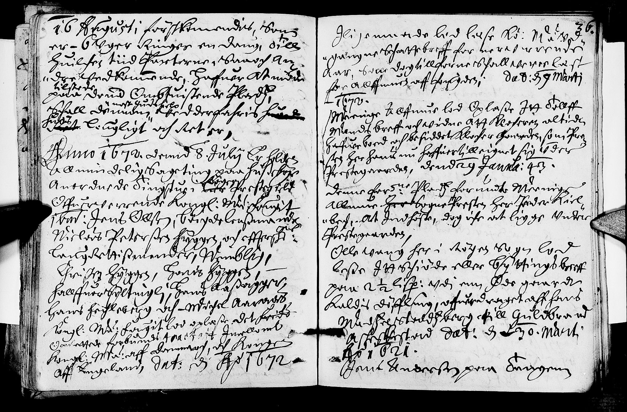 Lier, Røyken og Hurum sorenskriveri, SAKO/A-89/F/Fa/L0013: Tingbok, 1672, p. 36
