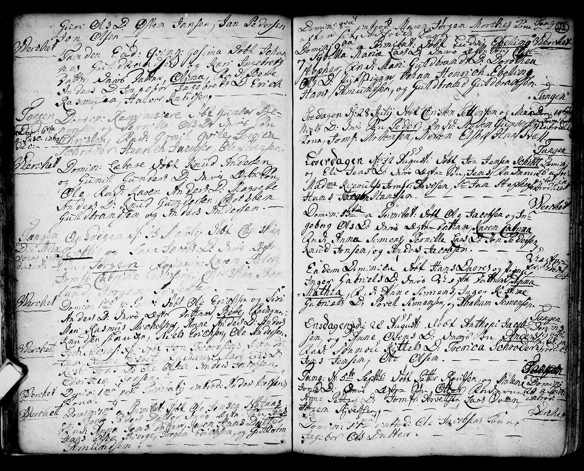 Strømsø kirkebøker, AV/SAKO-A-246/F/Fb/L0002: Parish register (official) no. II 2, 1739-1814, p. 42