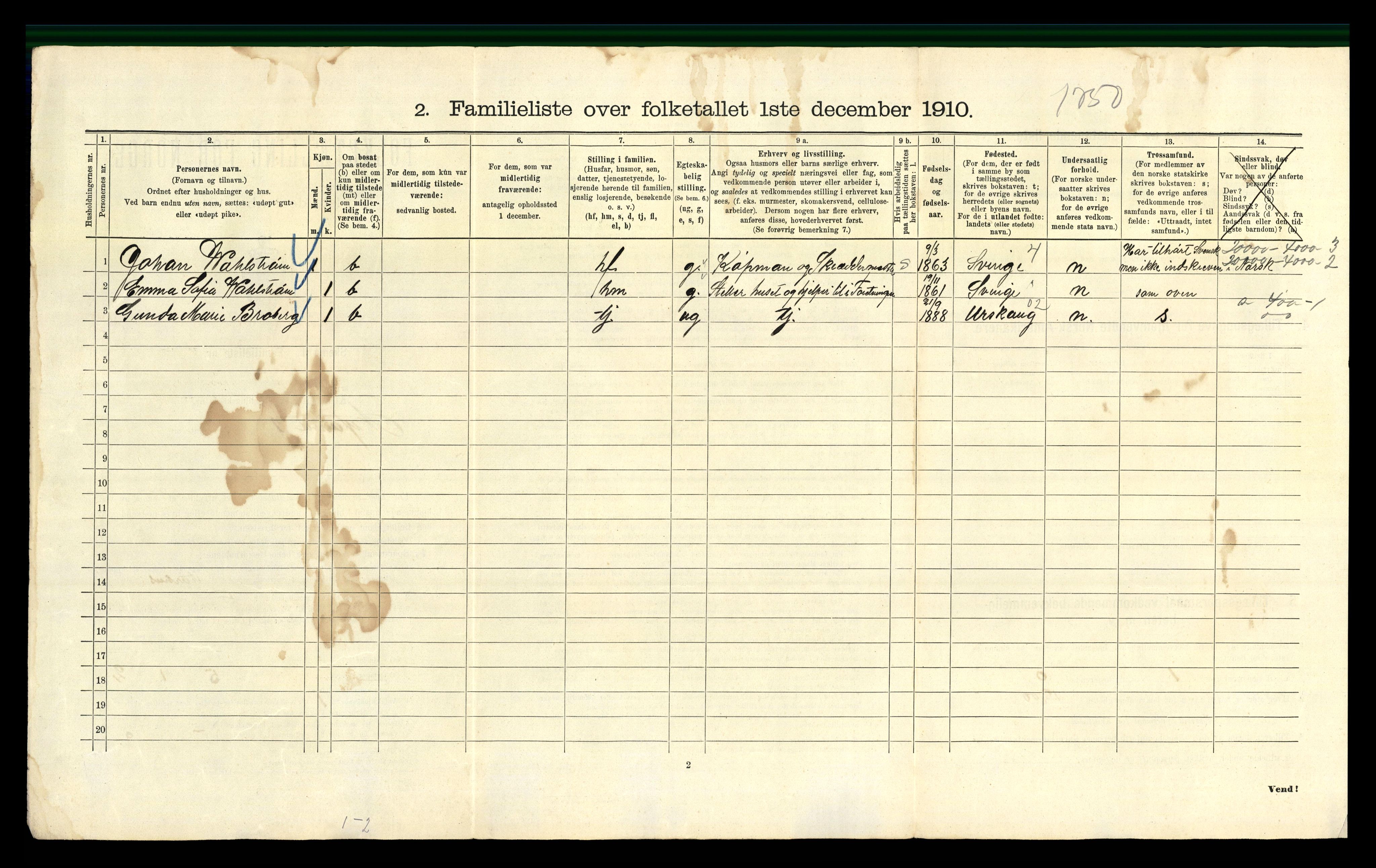 RA, 1910 census for Kristiania, 1910, p. 72138