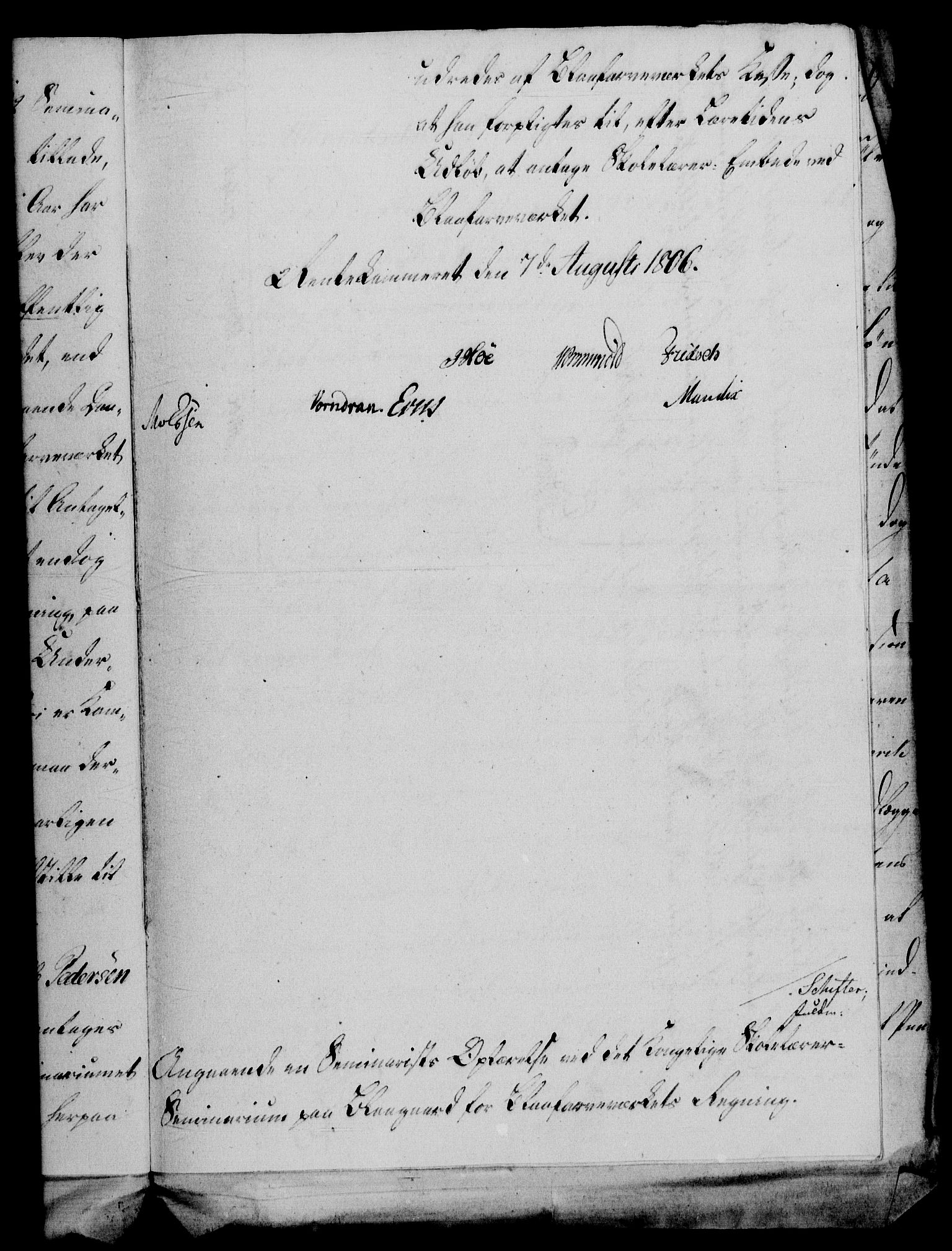 Rentekammeret, Renteskriverkontorene, AV/RA-EA-3115/M/Mf/Mfb/L0007: Relasjons- og resolusjonsprotokoll med register (merket RK 54.13), 1805-1806