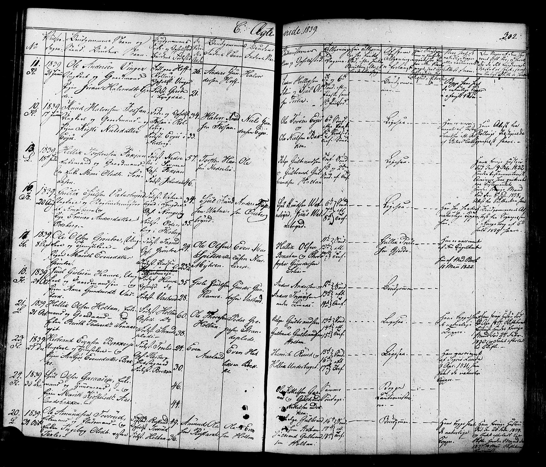 Flesberg kirkebøker, AV/SAKO-A-18/F/Fa/L0006: Parish register (official) no. I 6, 1834-1860, p. 302