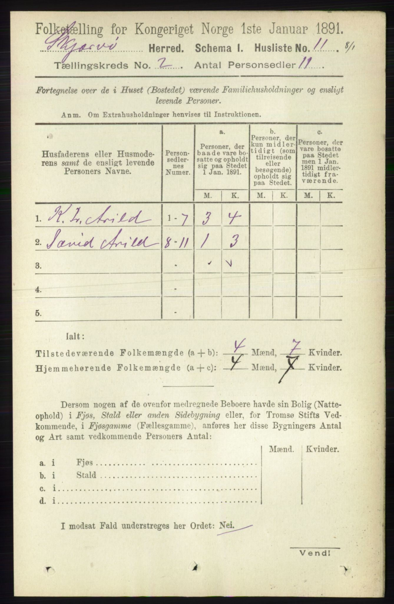 RA, 1891 census for 1941 Skjervøy, 1891, p. 928