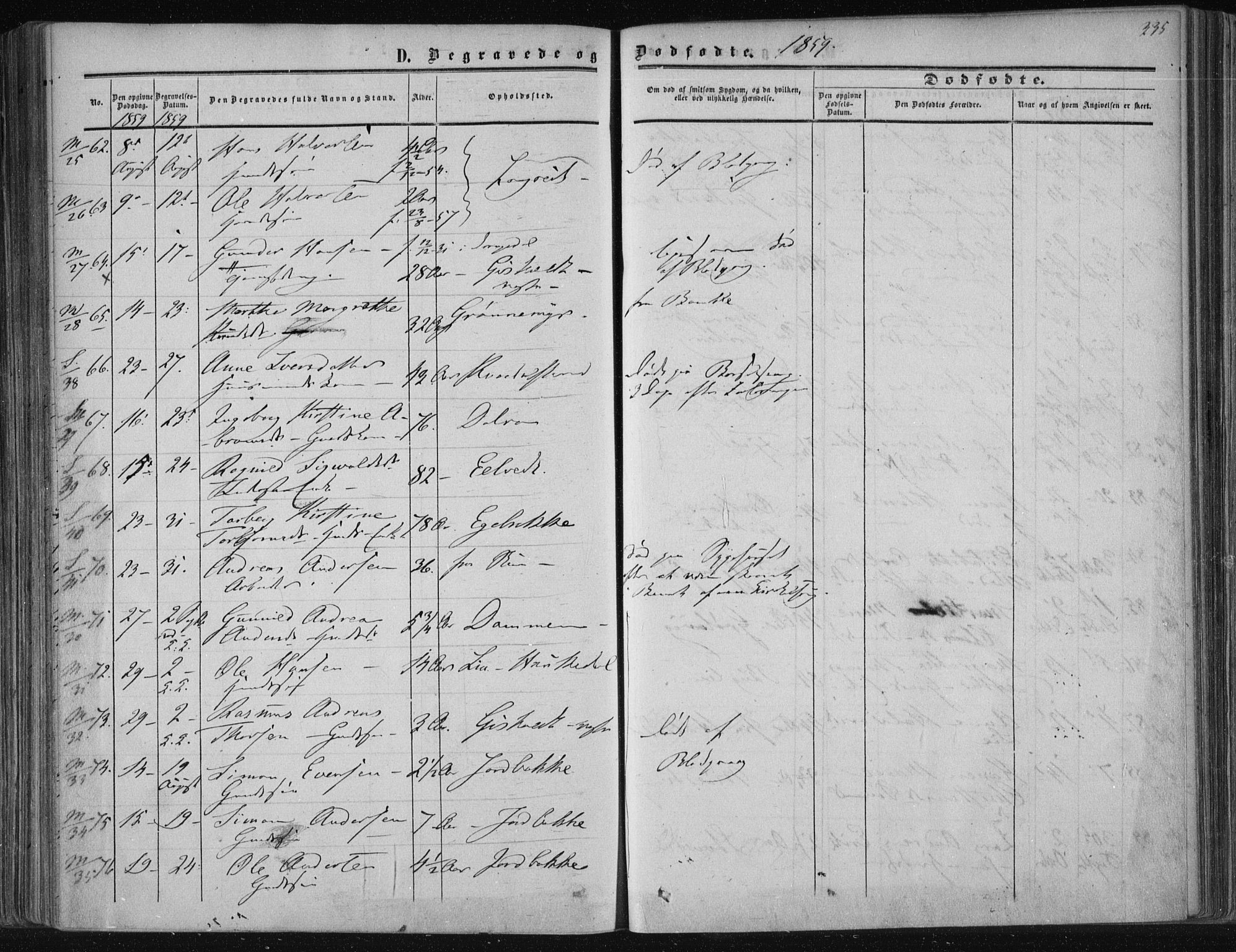 Solum kirkebøker, AV/SAKO-A-306/F/Fa/L0007: Parish register (official) no. I 7, 1856-1864, p. 335