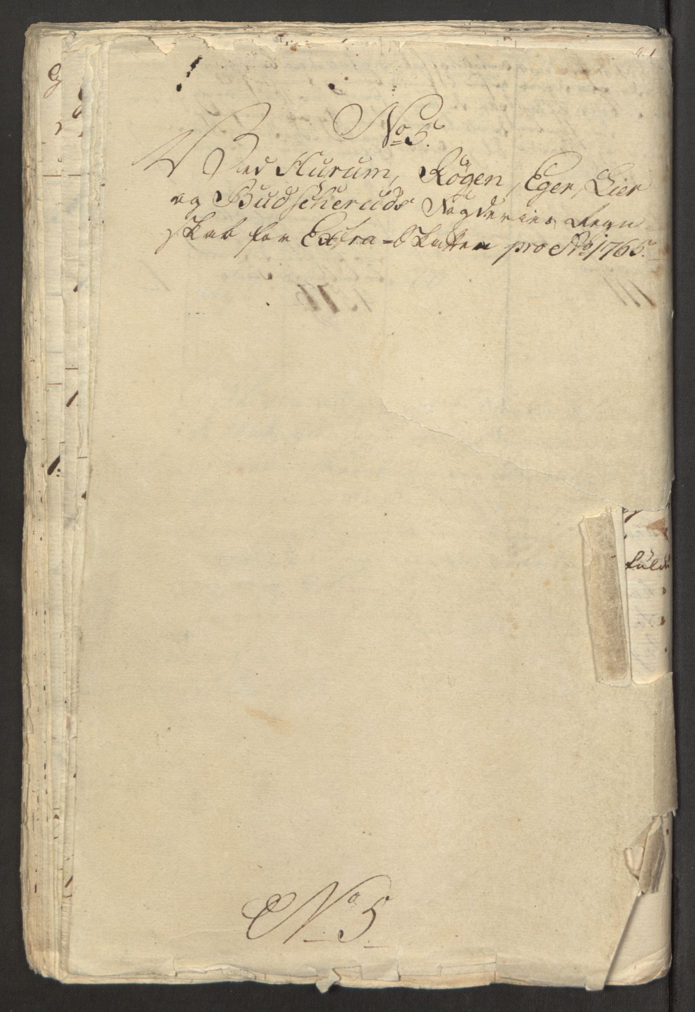 Rentekammeret inntil 1814, Reviderte regnskaper, Fogderegnskap, AV/RA-EA-4092/R31/L1834: Ekstraskatten Hurum, Røyken, Eiker, Lier og Buskerud, 1765, p. 306