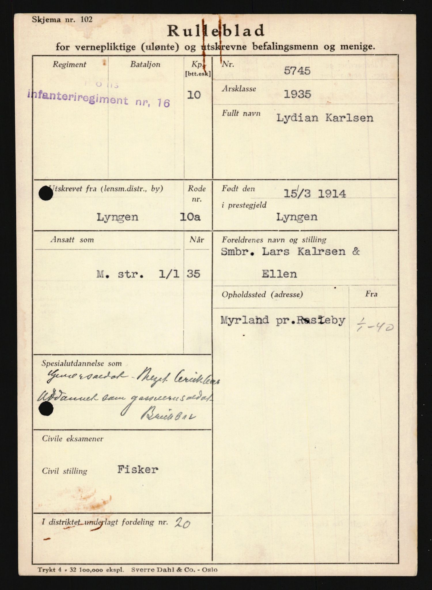 Forsvaret, Troms infanteriregiment nr. 16, AV/RA-RAFA-3146/P/Pa/L0019: Rulleblad for regimentets menige mannskaper, årsklasse 1935, 1935, p. 617