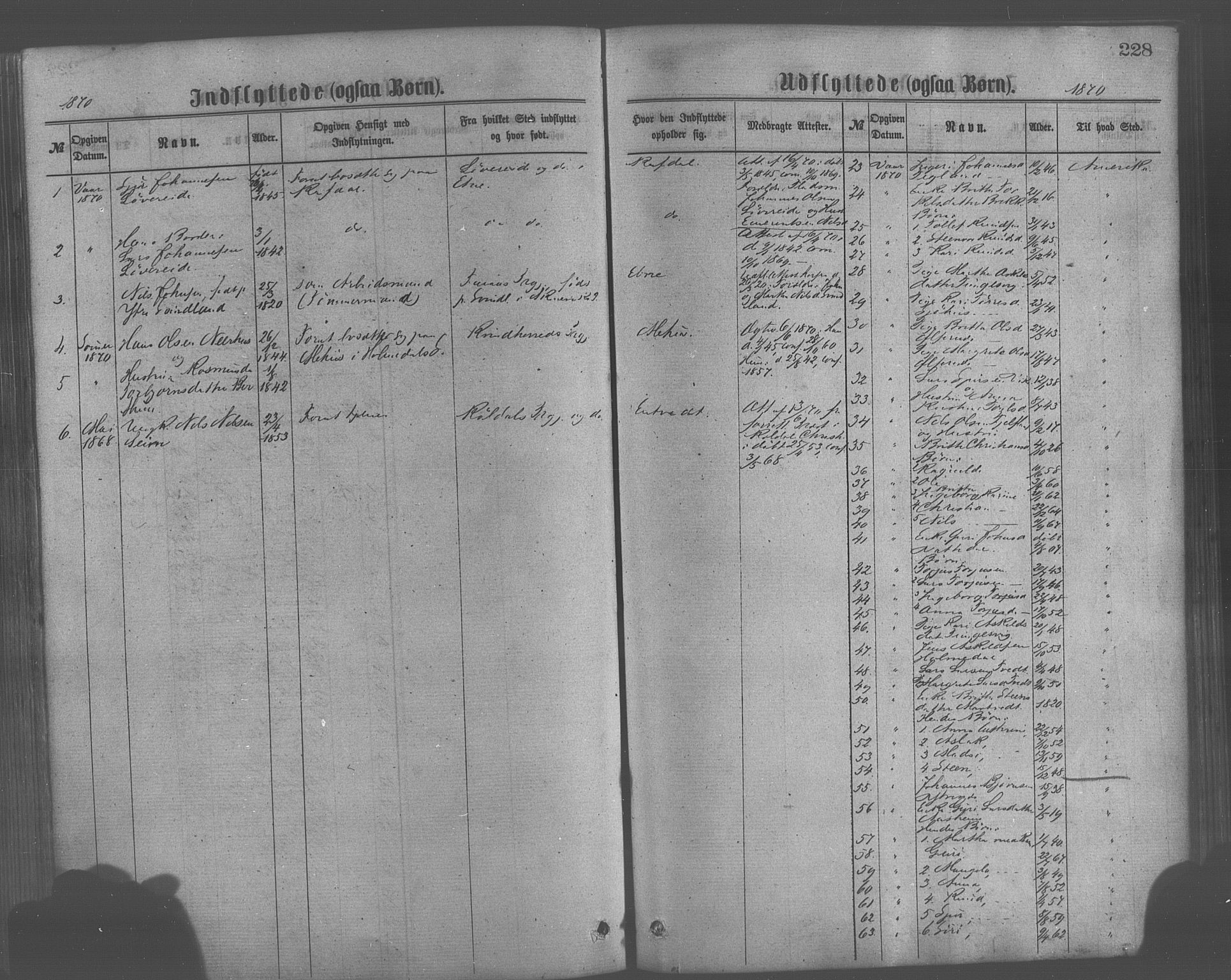 Skånevik sokneprestembete, AV/SAB-A-77801/H/Haa: Parish register (official) no. A 6, 1869-1878, p. 228