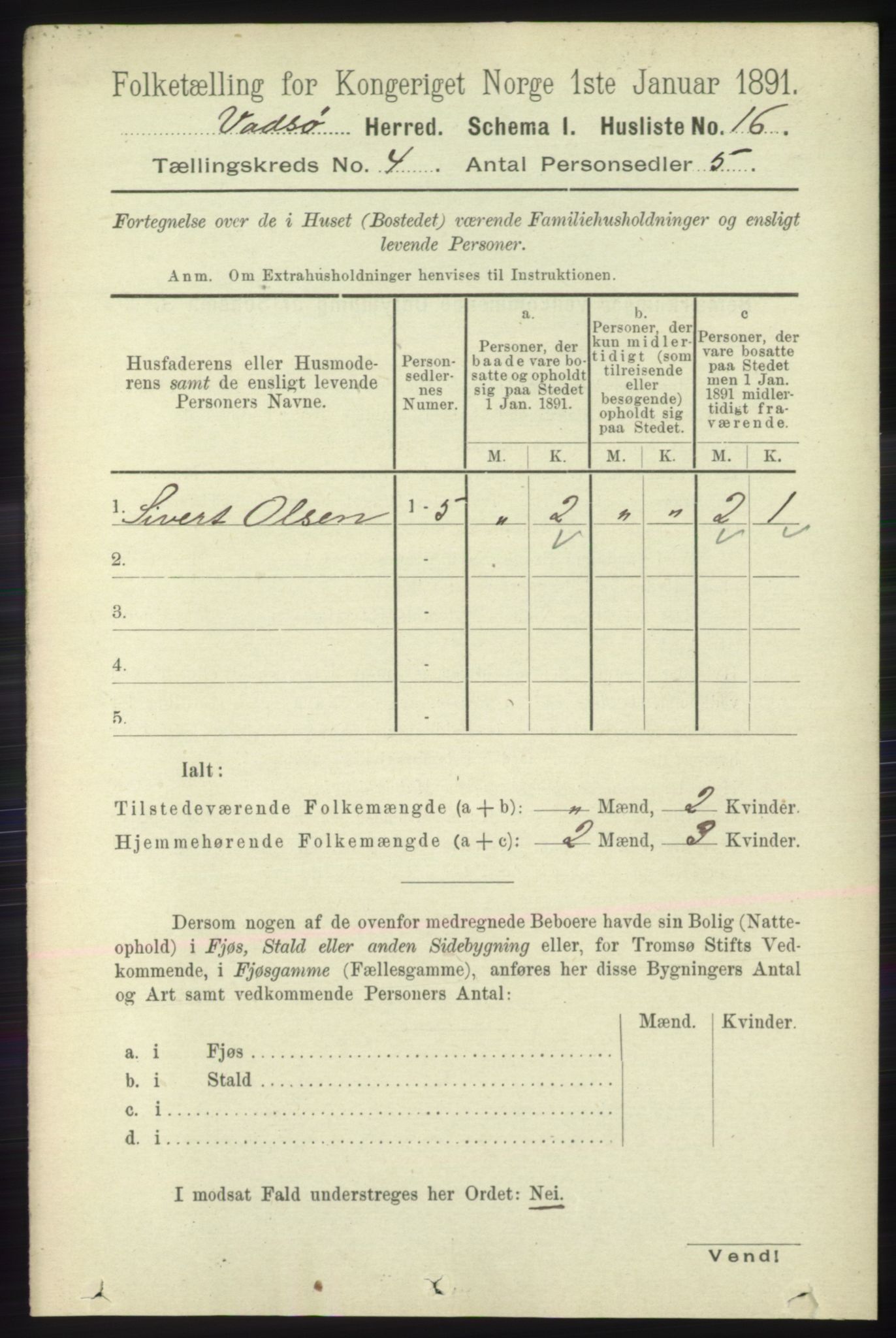 RA, 1891 census for 2029 Vadsø, 1891, p. 1159