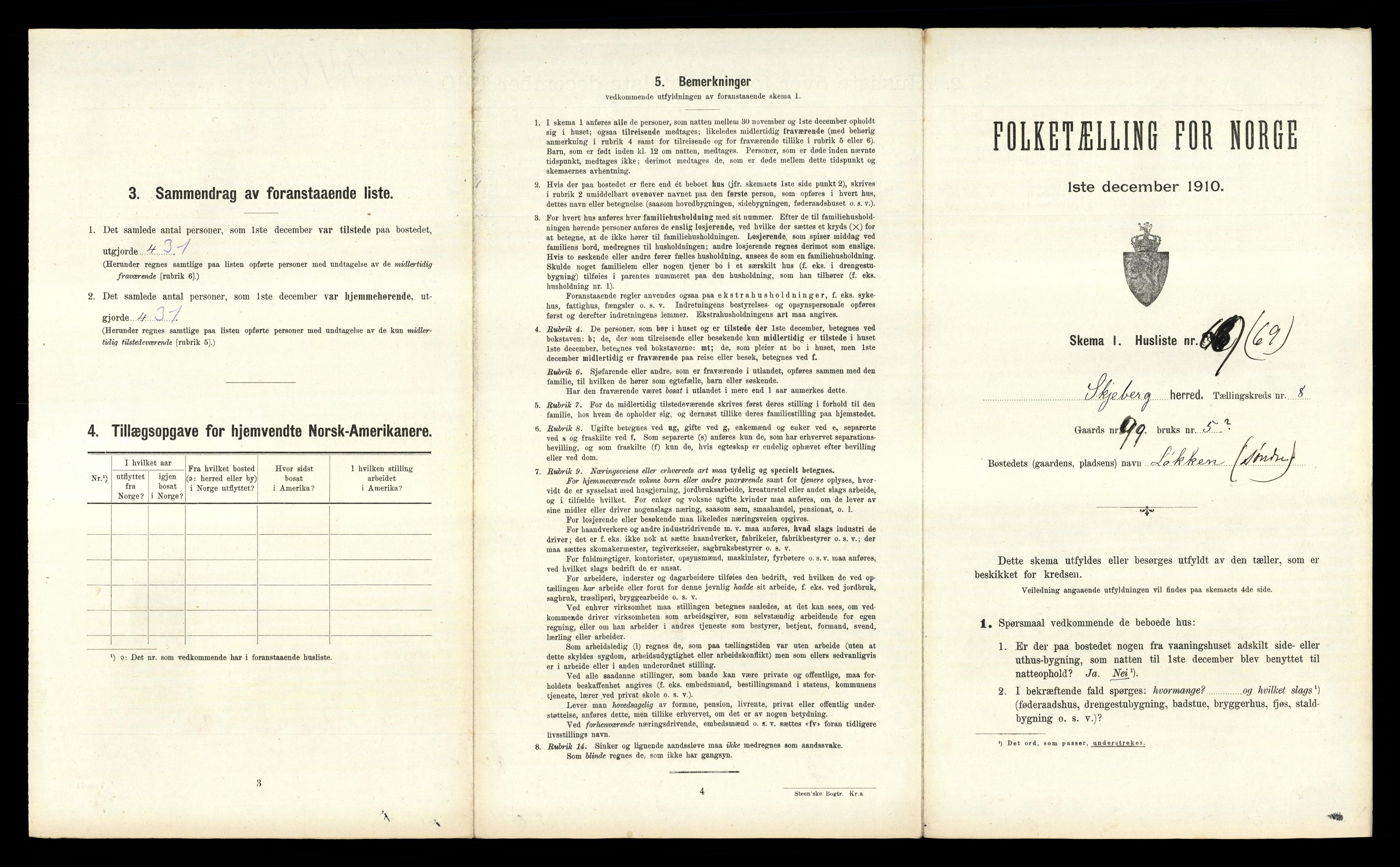 RA, 1910 census for Skjeberg, 1910, p. 1222