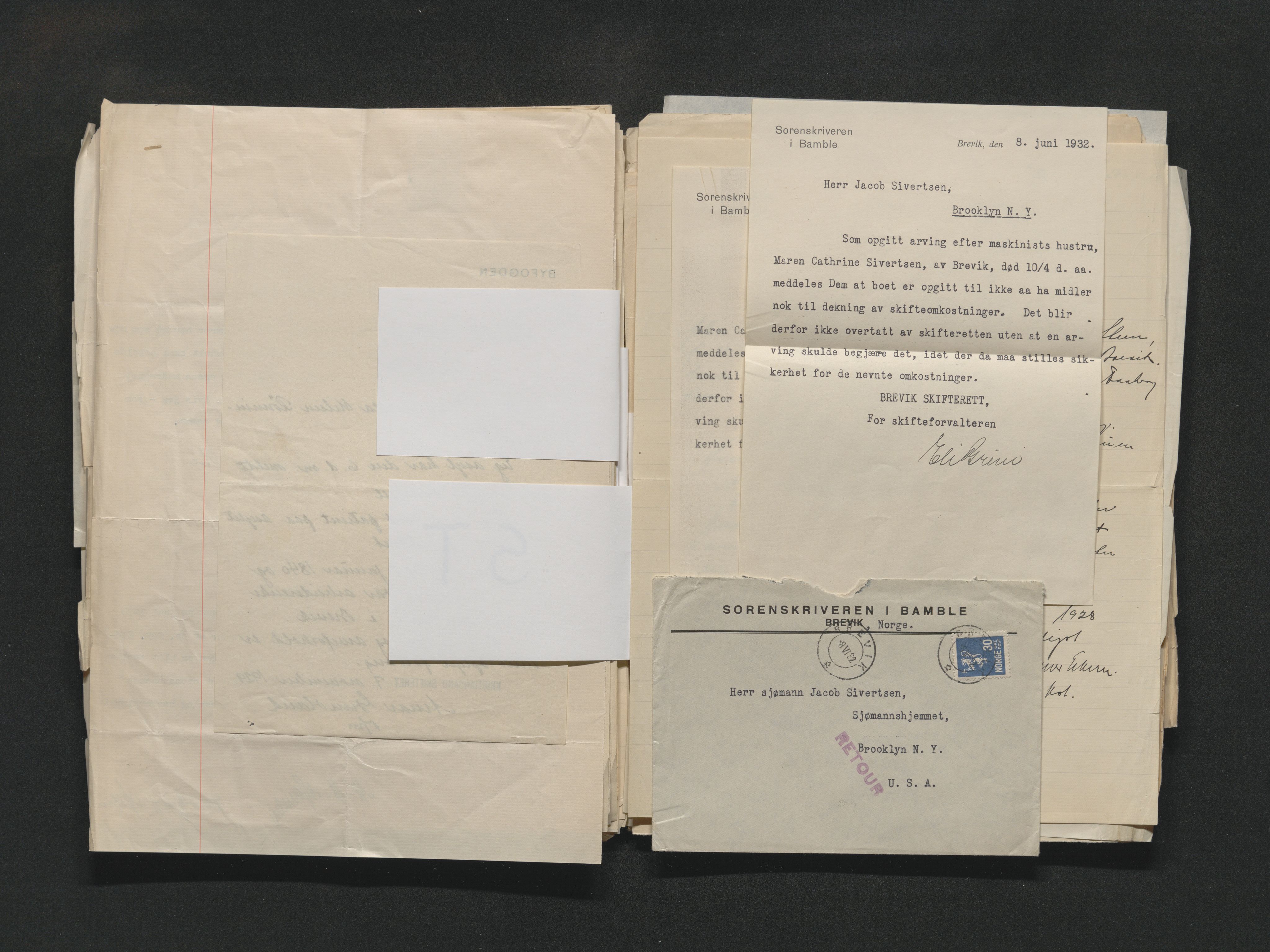 Bamble sorenskriveri, SAKO/A-214/H/Ha/Haa/Haab/L0001/0003: Dødsanmeldelsesprotokoll / Dødsanmeldelsesprotokoll, 1928-1933