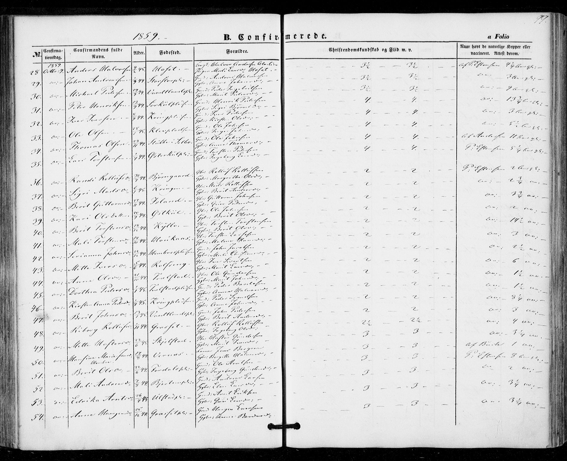 Ministerialprotokoller, klokkerbøker og fødselsregistre - Nord-Trøndelag, AV/SAT-A-1458/703/L0028: Parish register (official) no. 703A01, 1850-1862, p. 99