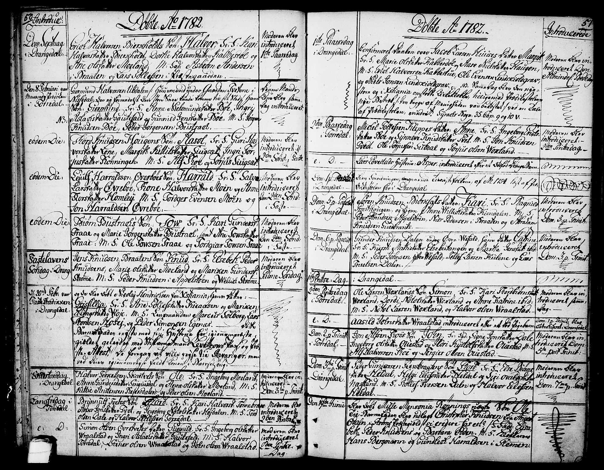 Drangedal kirkebøker, SAKO/A-258/F/Fa/L0003: Parish register (official) no. 3, 1768-1814, p. 50-51