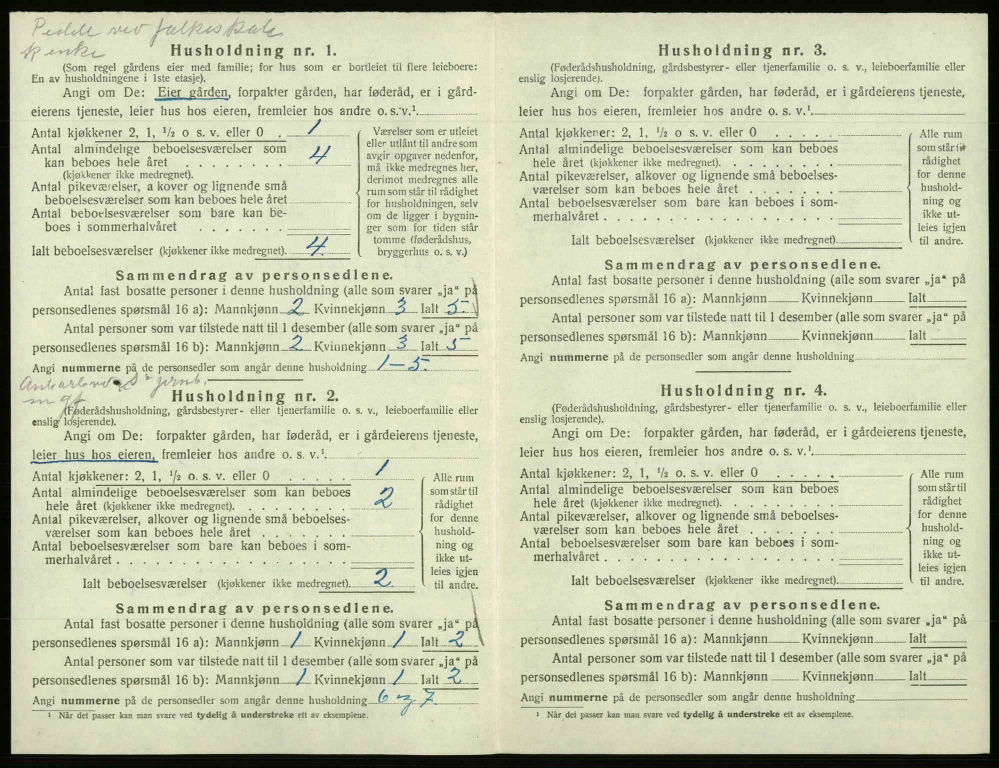 SAB, 1920 census for Samnanger, 1920, p. 403