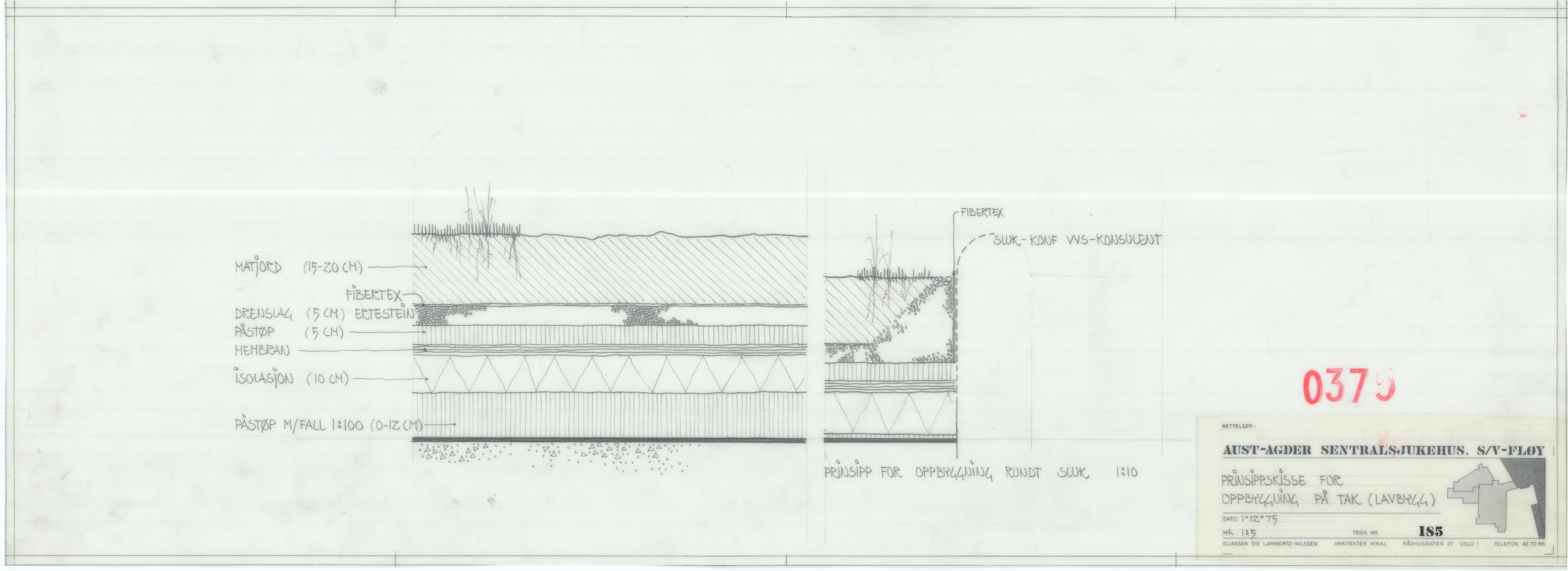 Eliassen og Lambertz-Nilssen Arkitekter, AAKS/PA-2983/T/T03/L0003: Tegningskogger 375, 1974-1978, p. 16