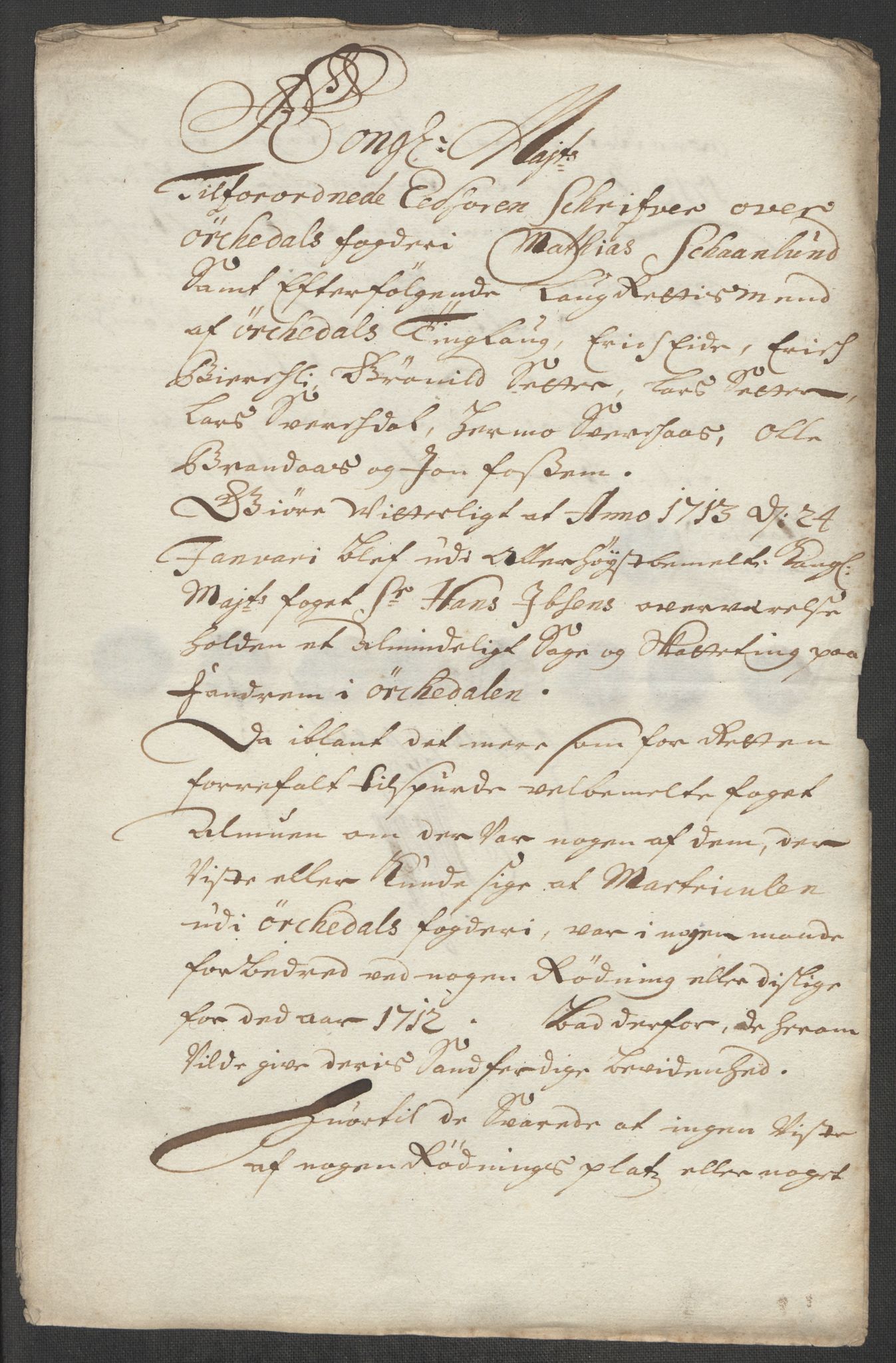 Rentekammeret inntil 1814, Reviderte regnskaper, Fogderegnskap, RA/EA-4092/R60/L3963: Fogderegnskap Orkdal og Gauldal, 1712, p. 75