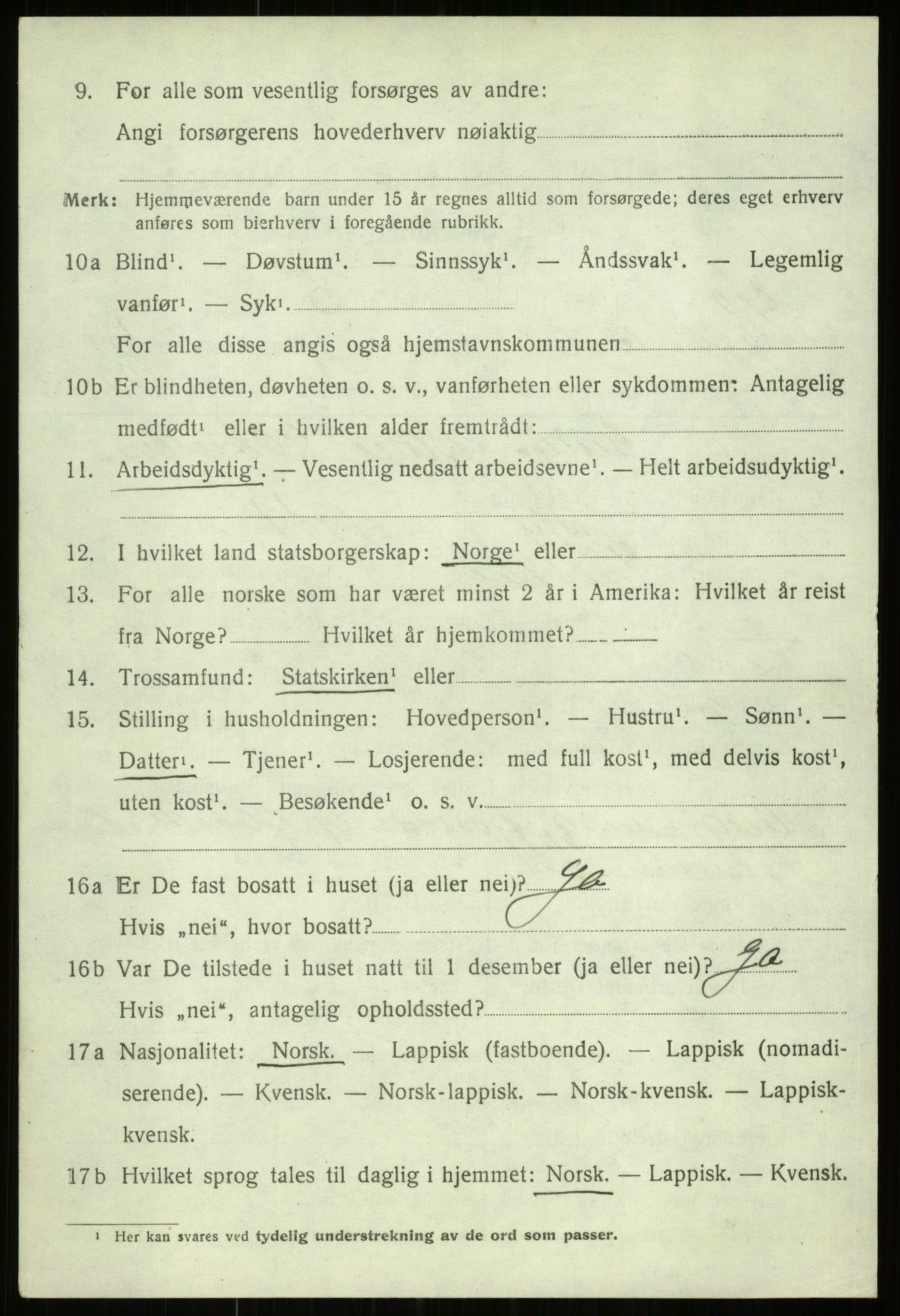 SATØ, 1920 census for Ibestad, 1920, p. 3494