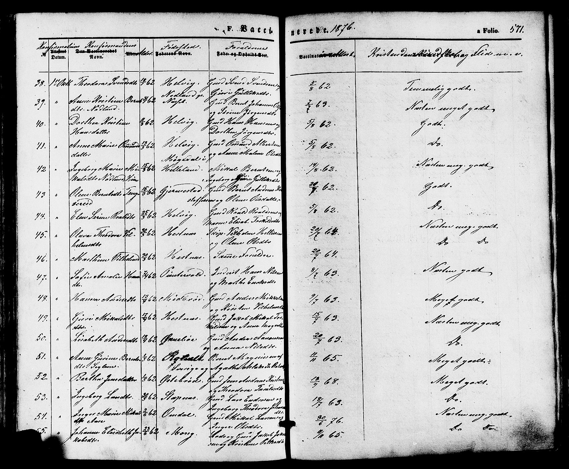 Eigersund sokneprestkontor, AV/SAST-A-101807/S08/L0014: Parish register (official) no. A 13, 1866-1878, p. 571