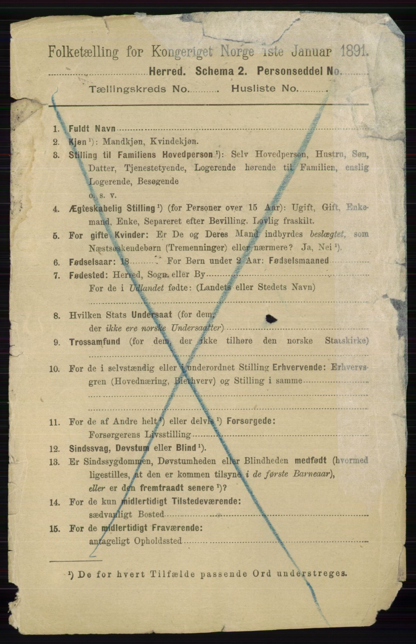 RA, 1891 census for 0520 Ringebu, 1891, p. 1965