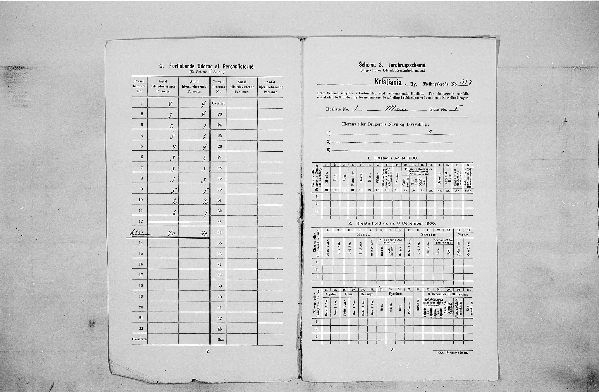 SAO, 1900 census for Kristiania, 1900, p. 57150