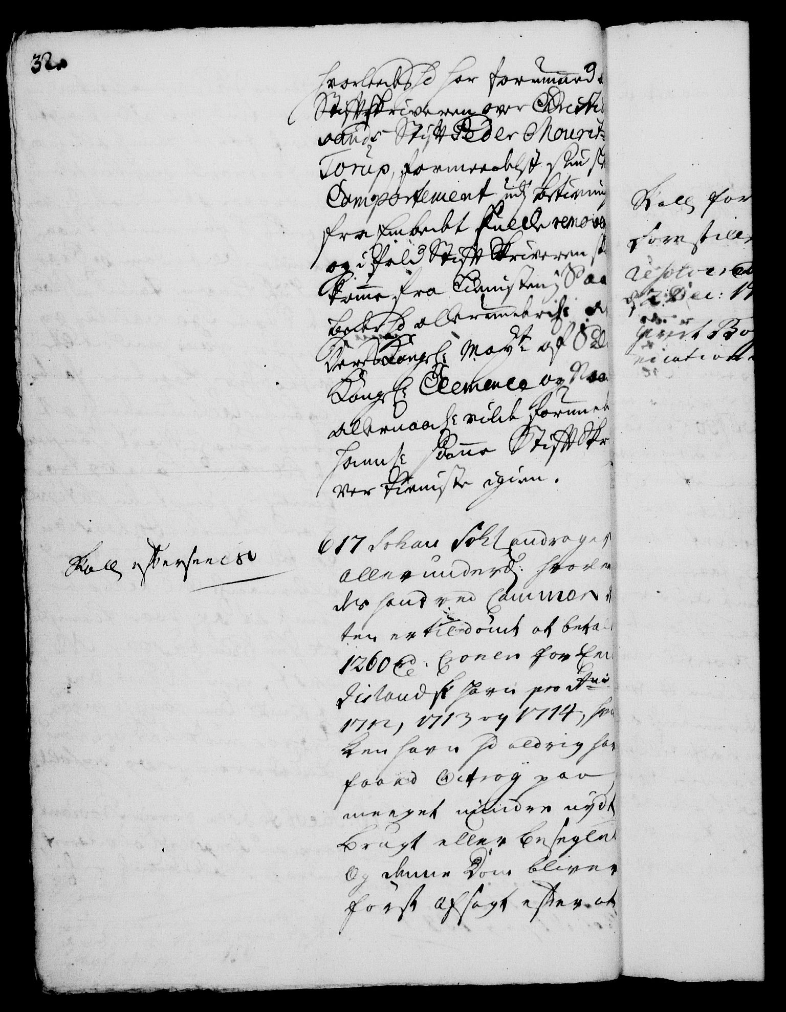 Rentekammeret, Kammerkanselliet, RA/EA-3111/G/Gh/Gha/L0003: Norsk ekstraktmemorialprotokoll, sak. 600-765 (merket RK 53.48), 1720-1721, p. 32
