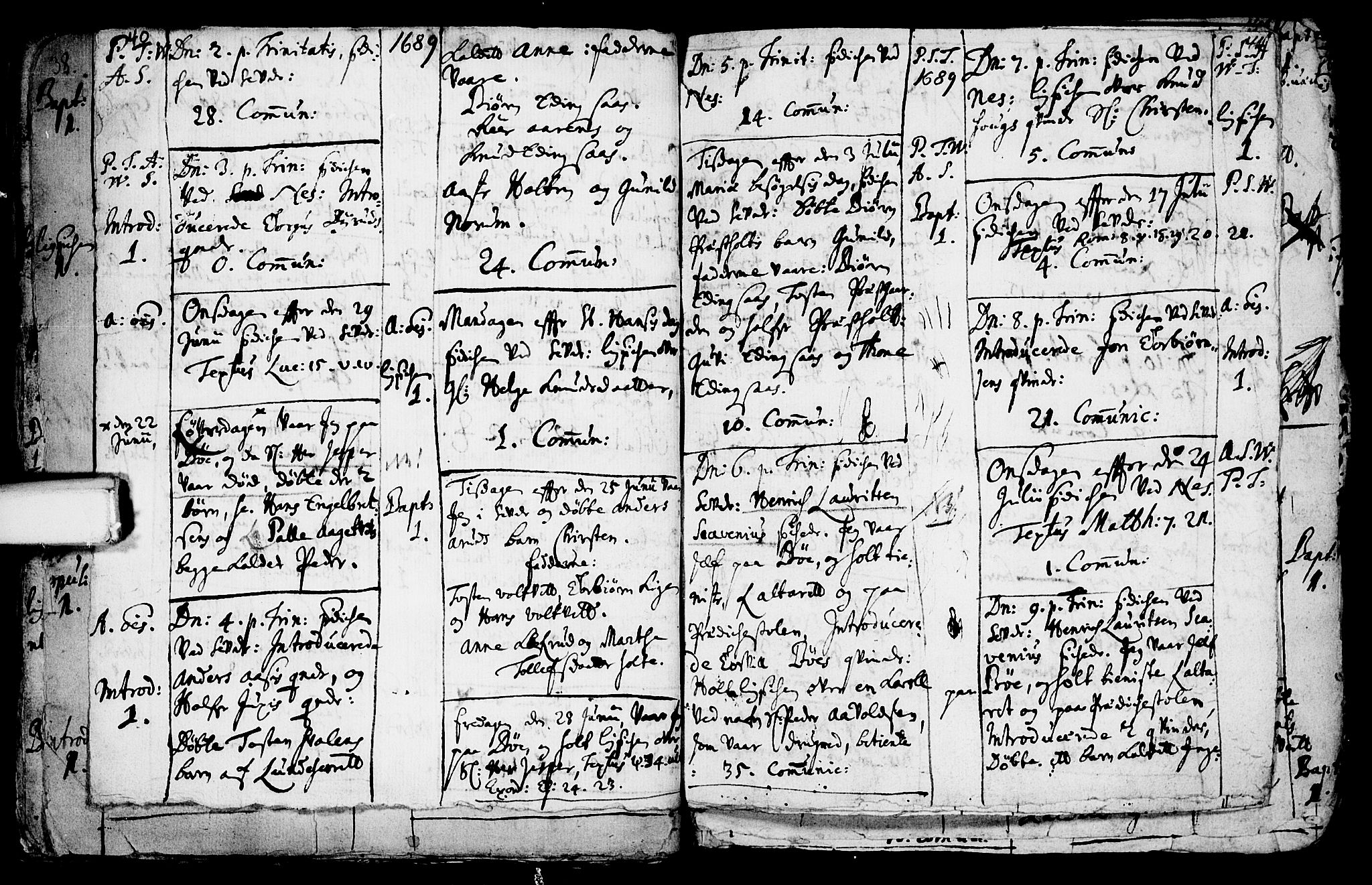 Sauherad kirkebøker, SAKO/A-298/F/Fa/L0002: Parish register (official) no. I 2, 1681-1720, p. 40-41