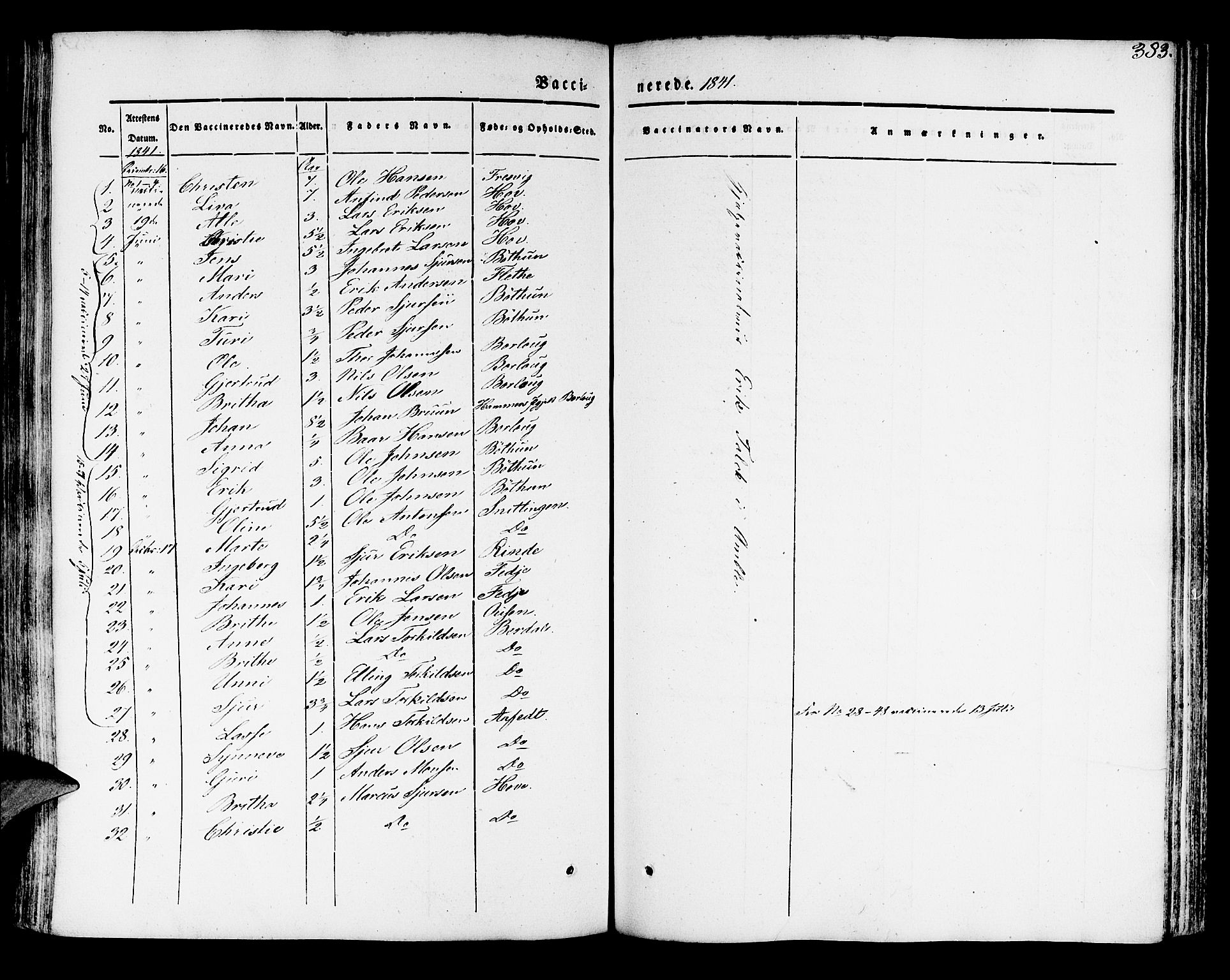 Leikanger sokneprestembete, AV/SAB-A-81001/H/Haa/Haaa/L0007: Parish register (official) no. A 7, 1838-1851, p. 383