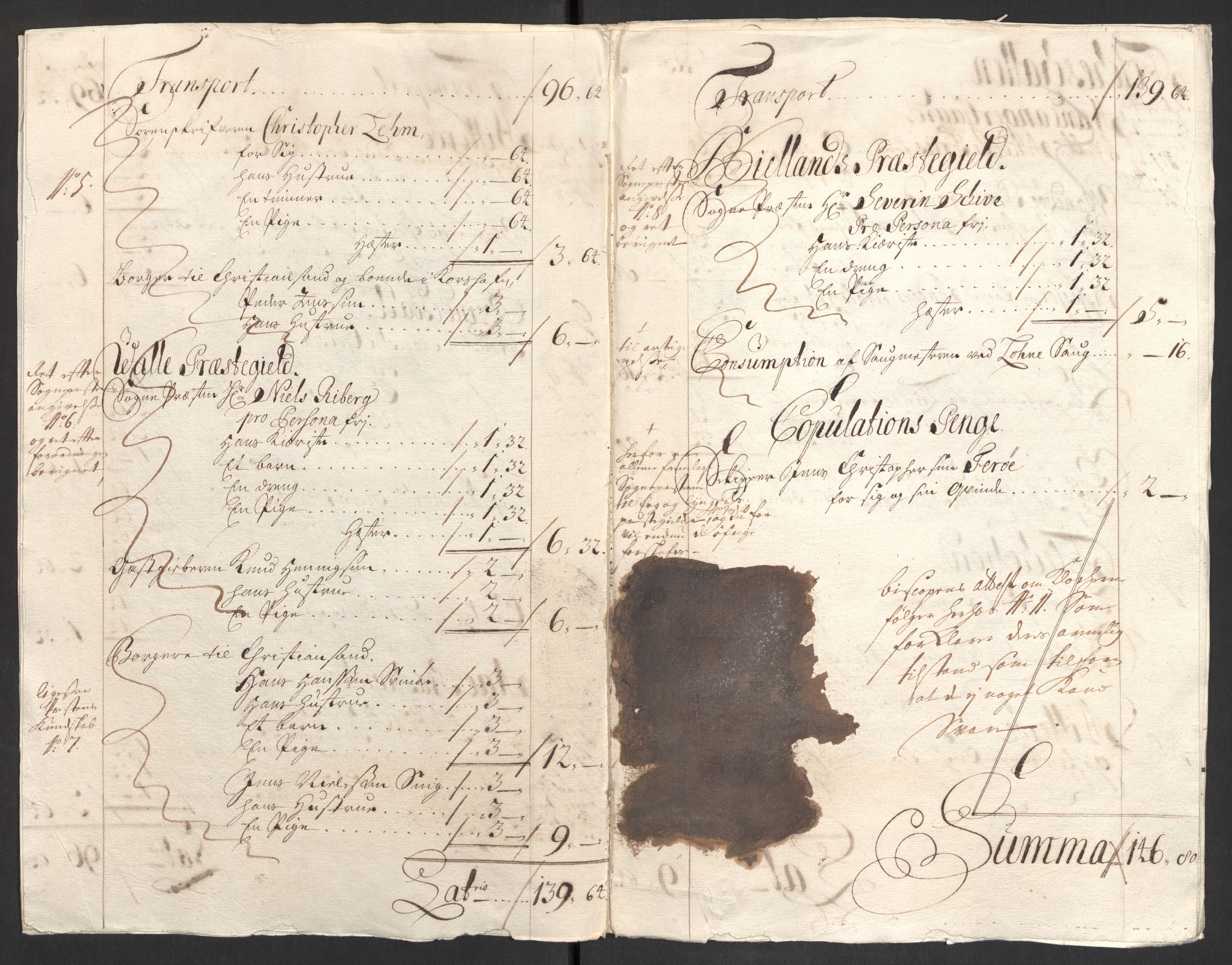Rentekammeret inntil 1814, Reviderte regnskaper, Fogderegnskap, RA/EA-4092/R43/L2550: Fogderegnskap Lista og Mandal, 1703-1704, p. 275