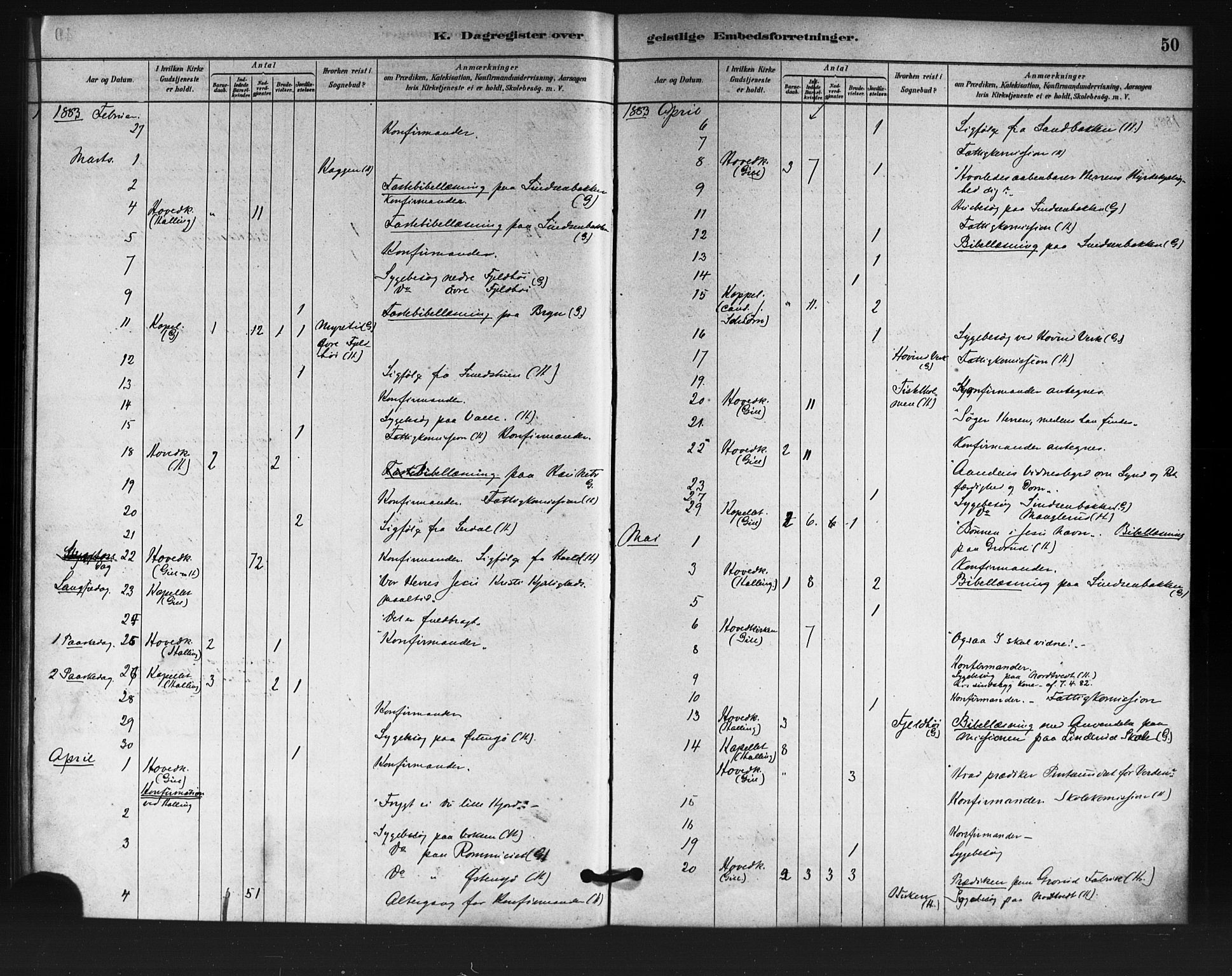 Østre Aker prestekontor Kirkebøker, AV/SAO-A-10840/F/Fa/L0007: Parish register (official) no. I 7, 1879-1912, p. 50