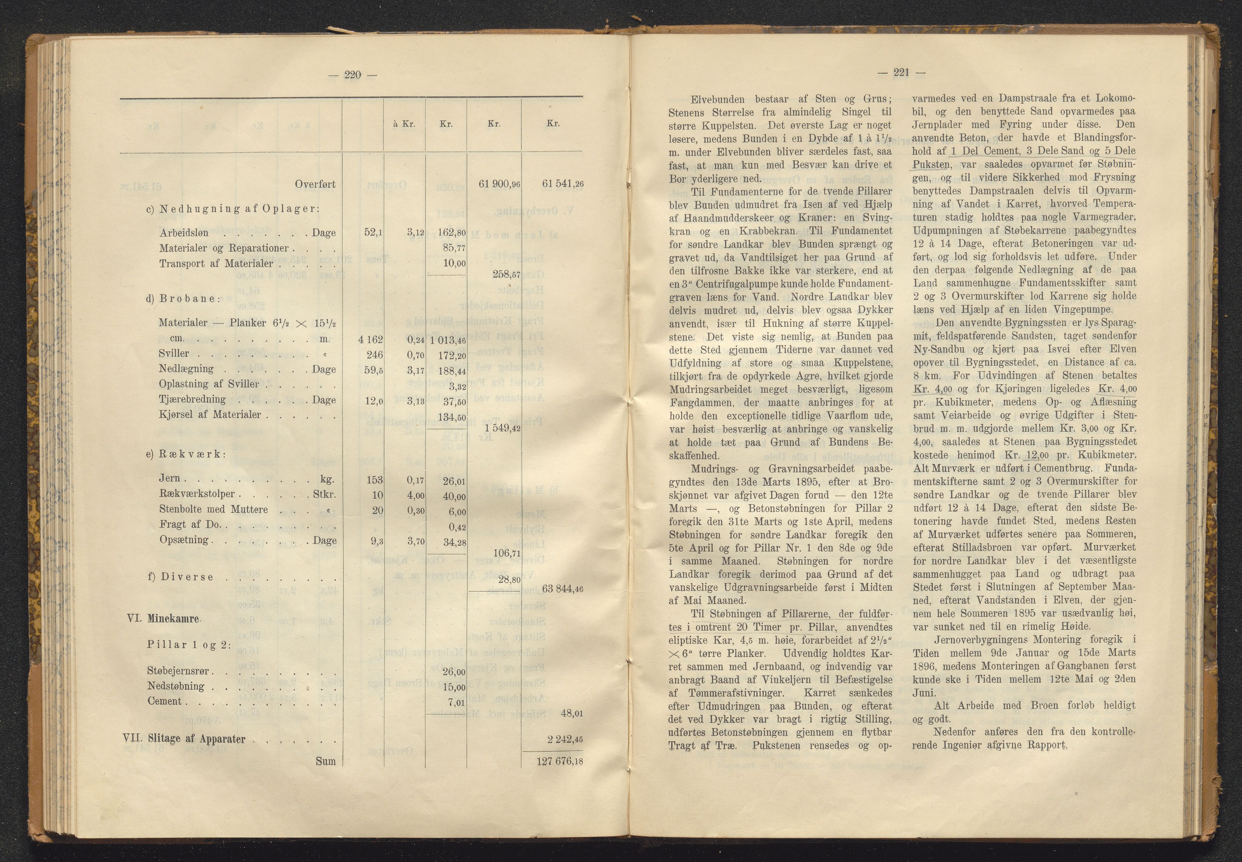 Norges Statsbaner Bibliotek (NSB), SAKO/A-355/E/Ea/L0162/0001: Jernbanedrift (656.2) / Avslutningsrapport for jernbaneanlegg Eidanger - Brevik / Hamar - Sel / Kristiansand - Byglandsfjord / Kongsvinger - Flisa, 1899