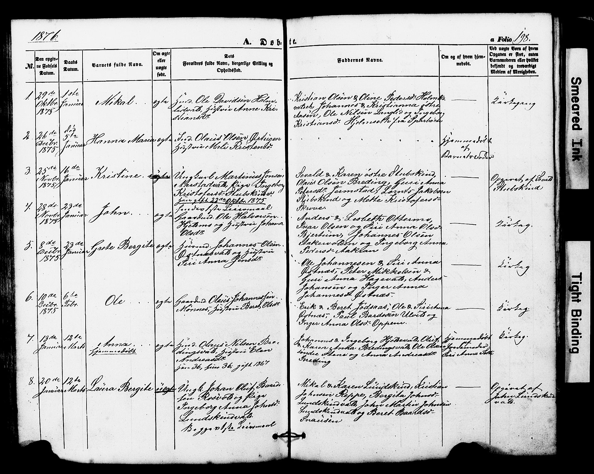 Ministerialprotokoller, klokkerbøker og fødselsregistre - Nord-Trøndelag, SAT/A-1458/724/L0268: Parish register (copy) no. 724C04, 1846-1878, p. 198