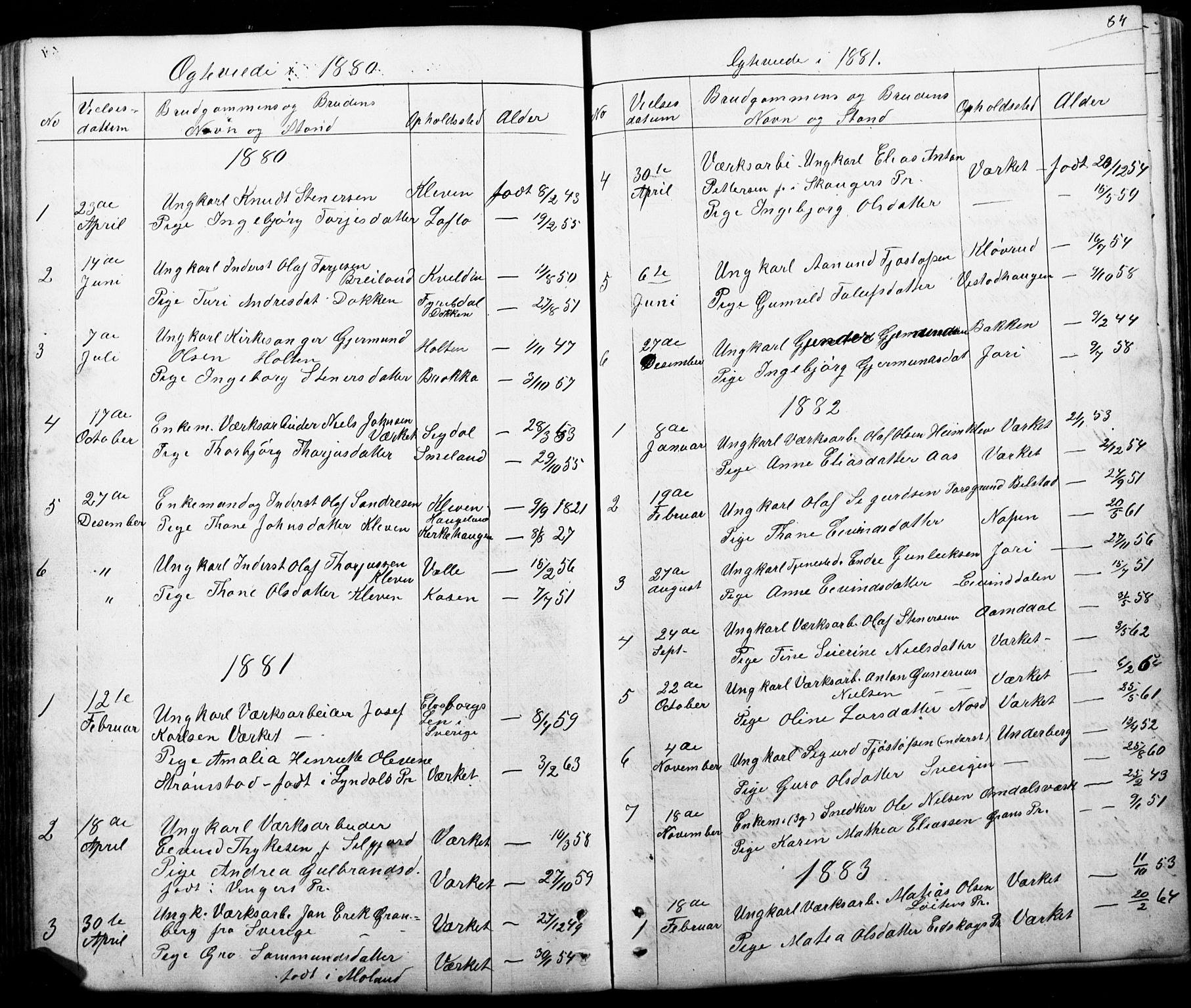 Mo kirkebøker, AV/SAKO-A-286/G/Gb/L0002: Parish register (copy) no. II 2, 1851-1890, p. 84