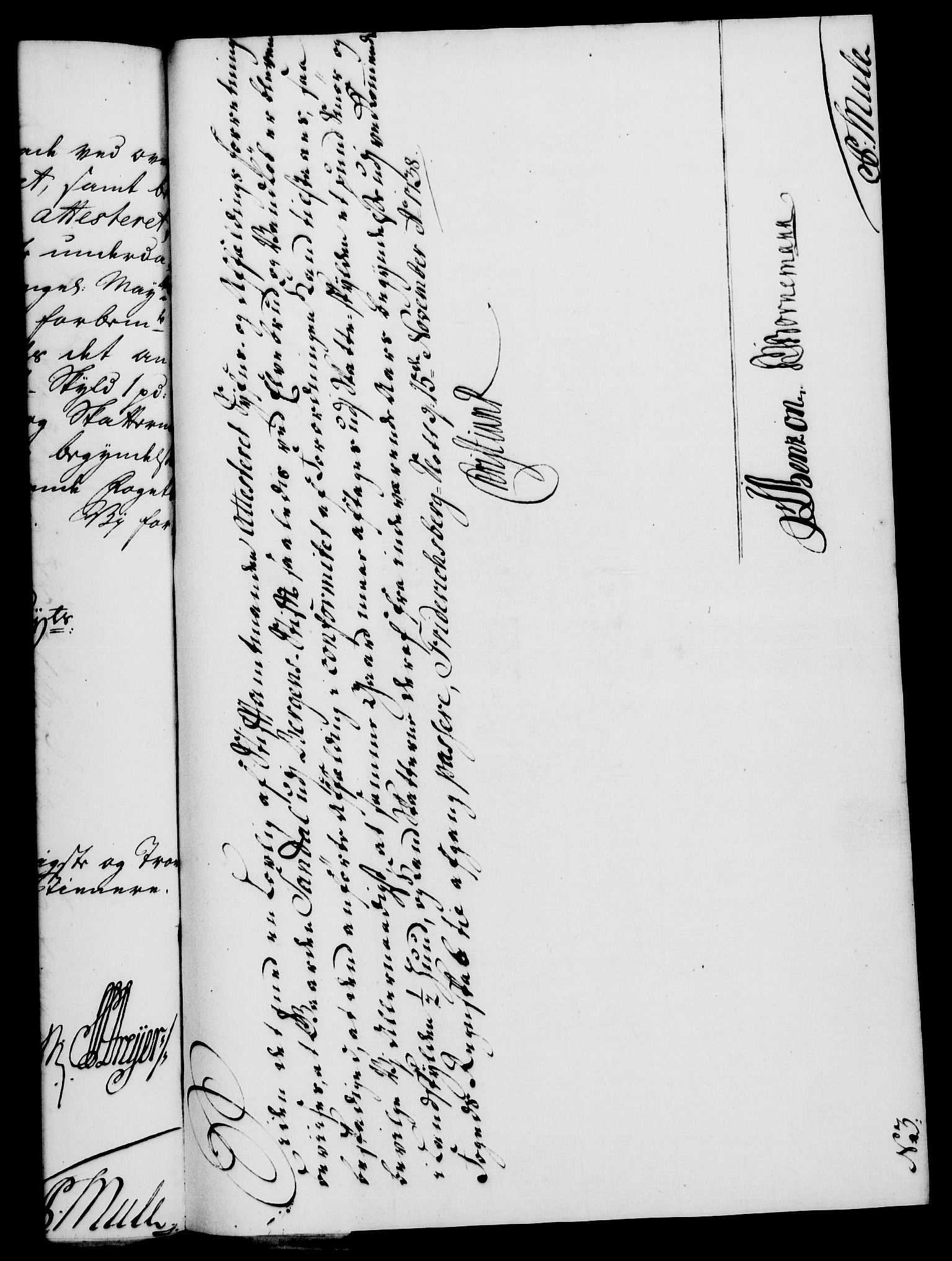 Rentekammeret, Kammerkanselliet, RA/EA-3111/G/Gf/Gfa/L0021: Norsk relasjons- og resolusjonsprotokoll (merket RK 52.21), 1738, p. 555