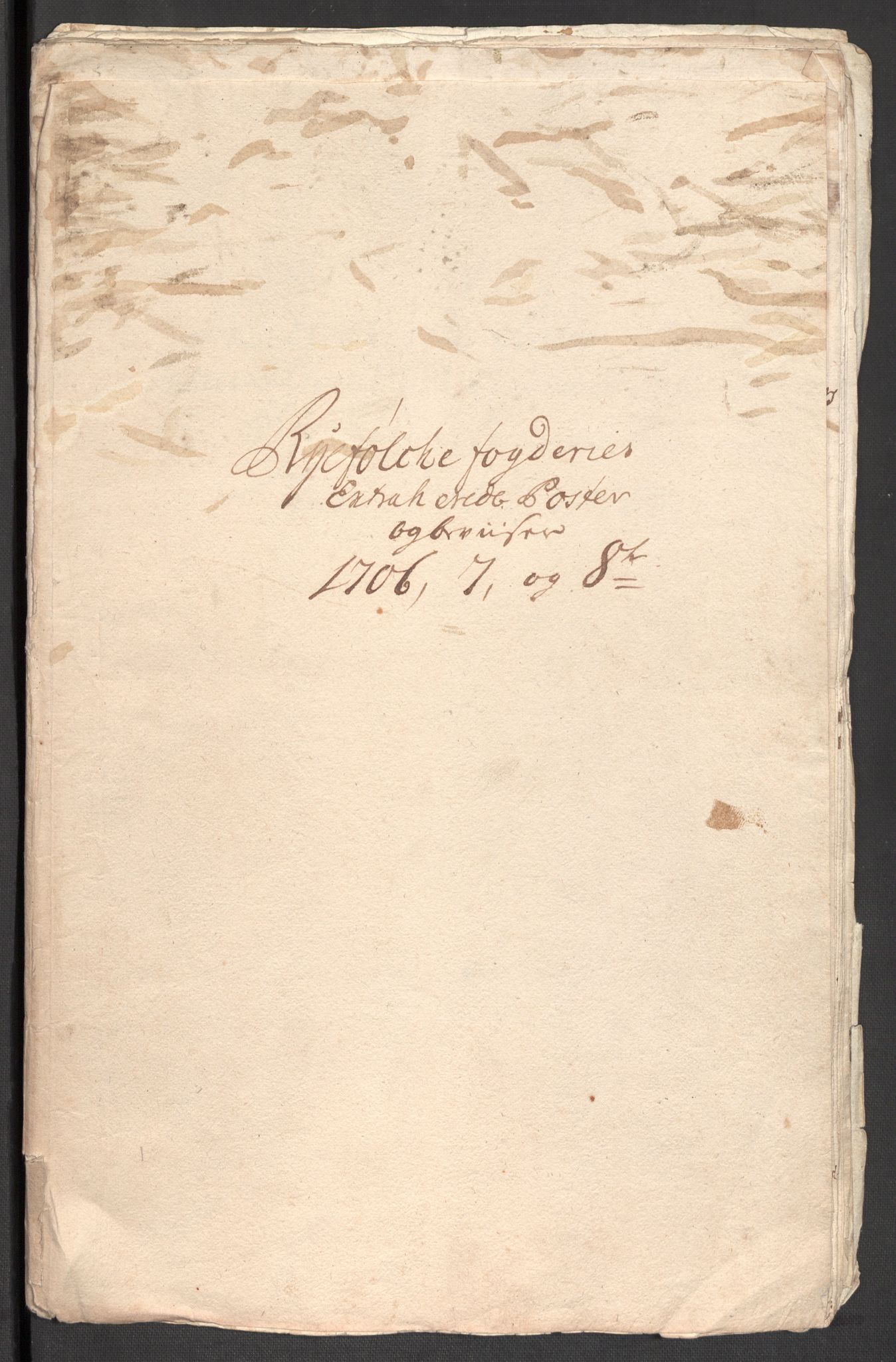 Rentekammeret inntil 1814, Reviderte regnskaper, Fogderegnskap, AV/RA-EA-4092/R47/L2861: Fogderegnskap Ryfylke, 1706-1709, p. 320