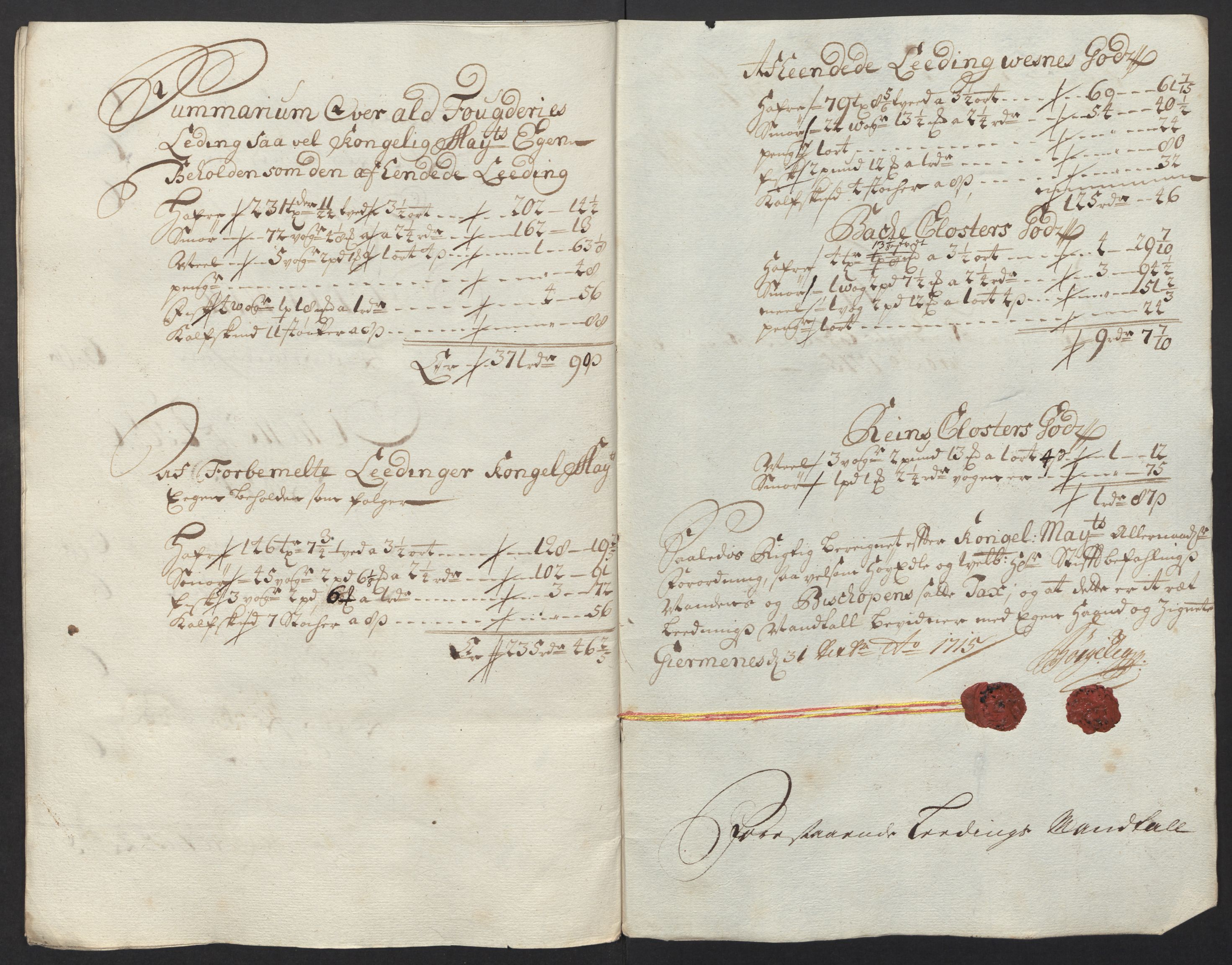 Rentekammeret inntil 1814, Reviderte regnskaper, Fogderegnskap, AV/RA-EA-4092/R55/L3663: Fogderegnskap Romsdal, 1715-1716, p. 172