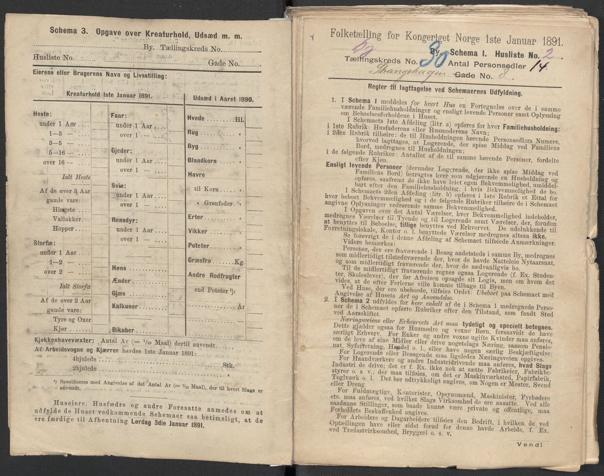 RA, 1891 Census for 1301 Bergen, 1891, p. 4697