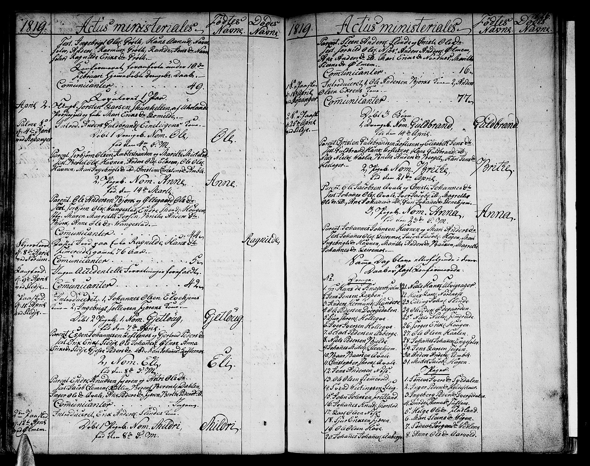 Sogndal sokneprestembete, SAB/A-81301/H/Haa/Haaa/L0009: Parish register (official) no. A 9, 1809-1821, p. 126