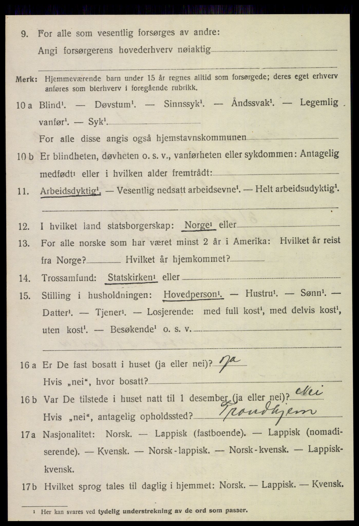 SAT, 1920 census for Lånke, 1920, p. 2283