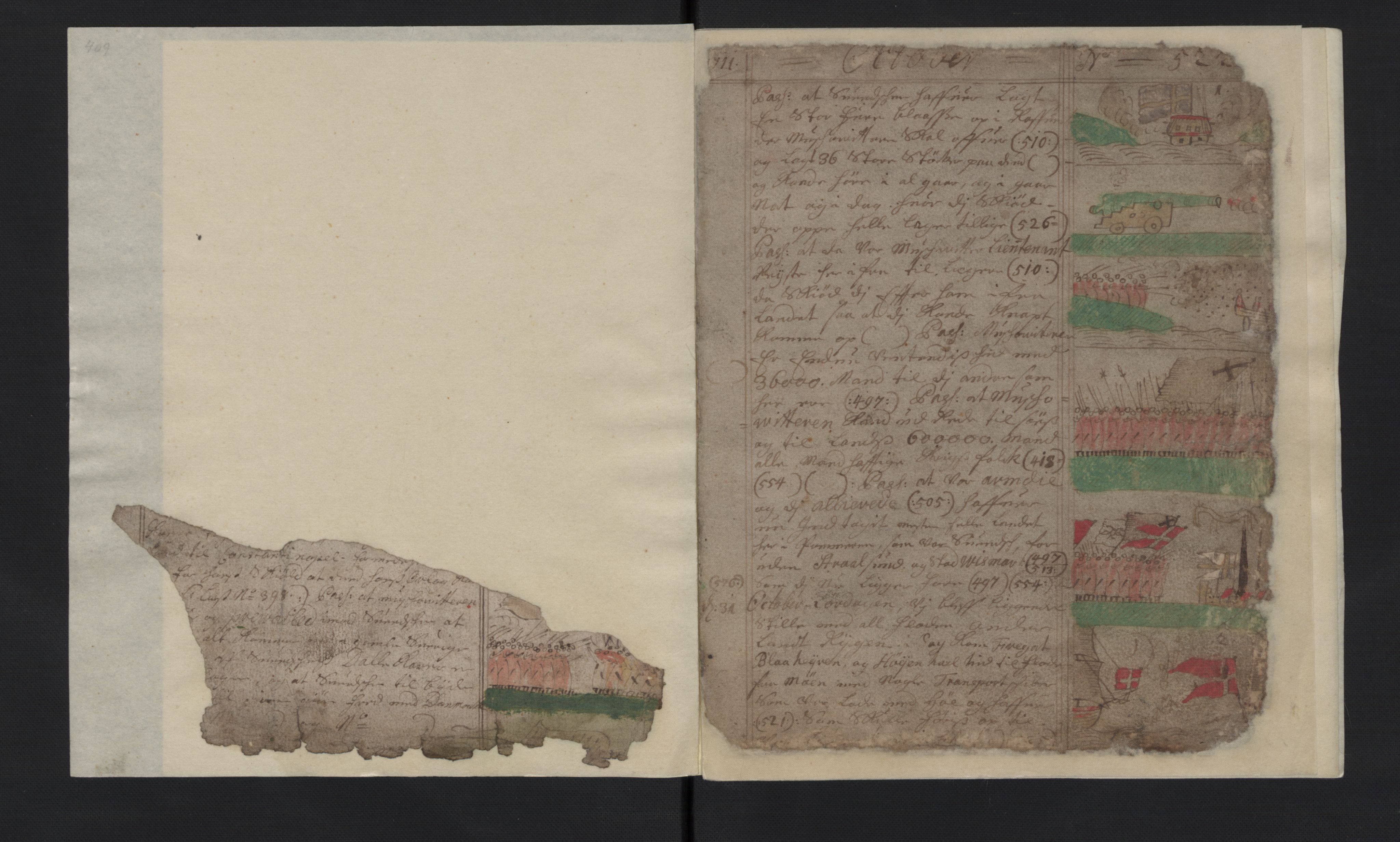 Manuskriptsamlingen, AV/RA-EA-3667/G/L0048b: Nils Trosners dagbok ført på flåten 1710-1713 bd. II, 1710-1713, p. 521-522