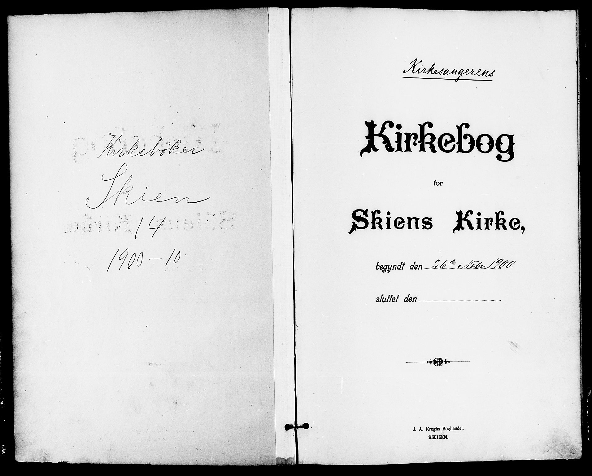 Skien kirkebøker, SAKO/A-302/G/Ga/L0008: Parish register (copy) no. 8, 1900-1910
