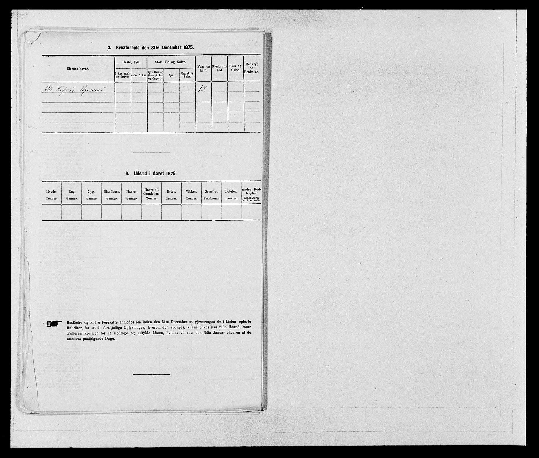 SAB, 1875 census for 1230P Ullensvang, 1875, p. 579