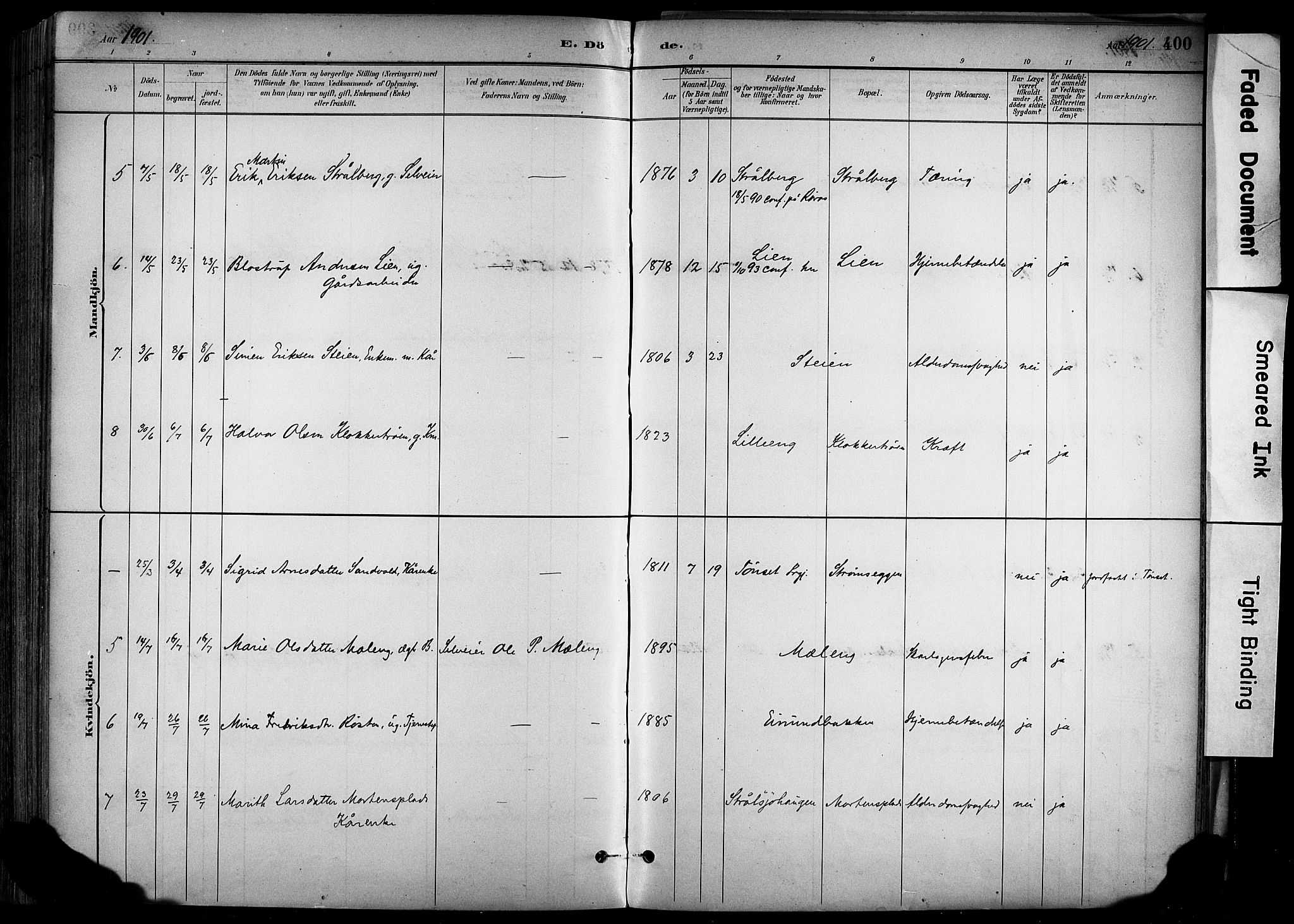 Alvdal prestekontor, AV/SAH-PREST-060/H/Ha/Haa/L0002: Parish register (official) no. 2, 1883-1906, p. 400