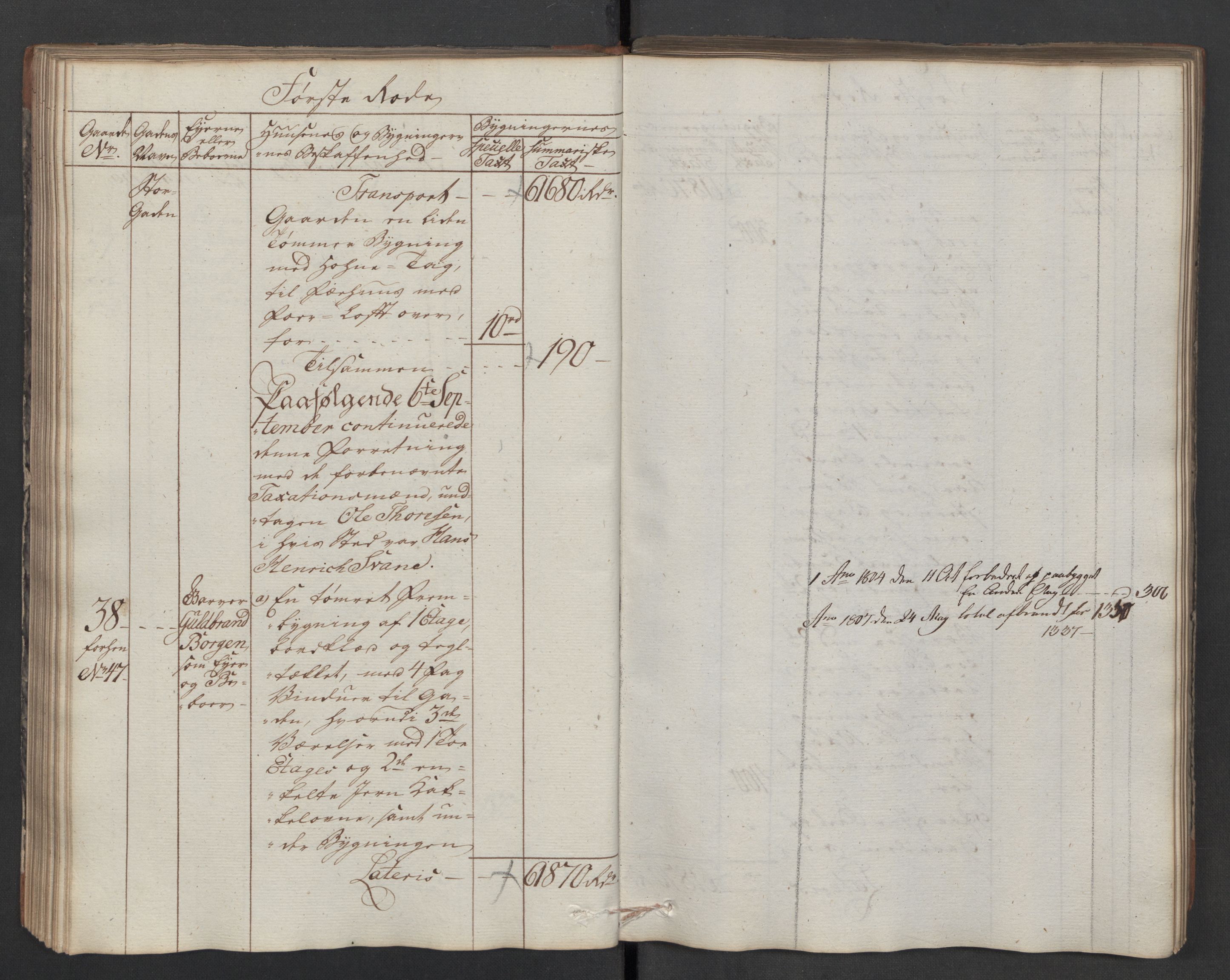 Kommersekollegiet, Brannforsikringskontoret 1767-1814, RA/EA-5458/F/Fa/L0040/0005: Moss / Branntakstprotokoll, 1797, p. 87
