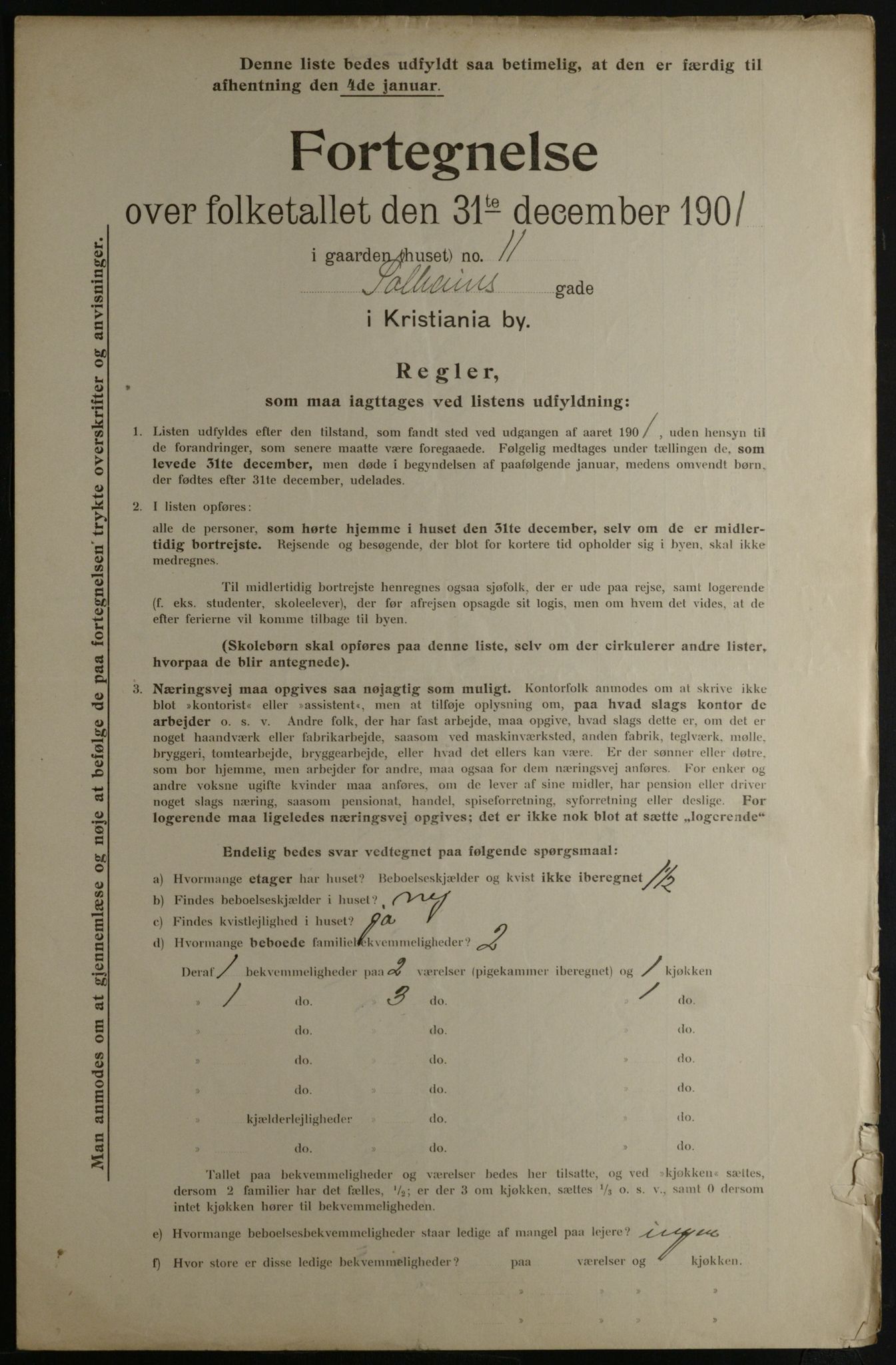 OBA, Municipal Census 1901 for Kristiania, 1901, p. 15339