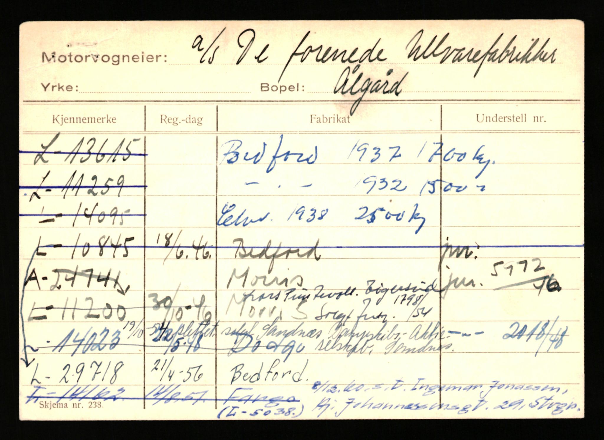 Stavanger trafikkstasjon, AV/SAST-A-101942/0/H/L0006: Dalva - Egersund, 1930-1971, p. 343