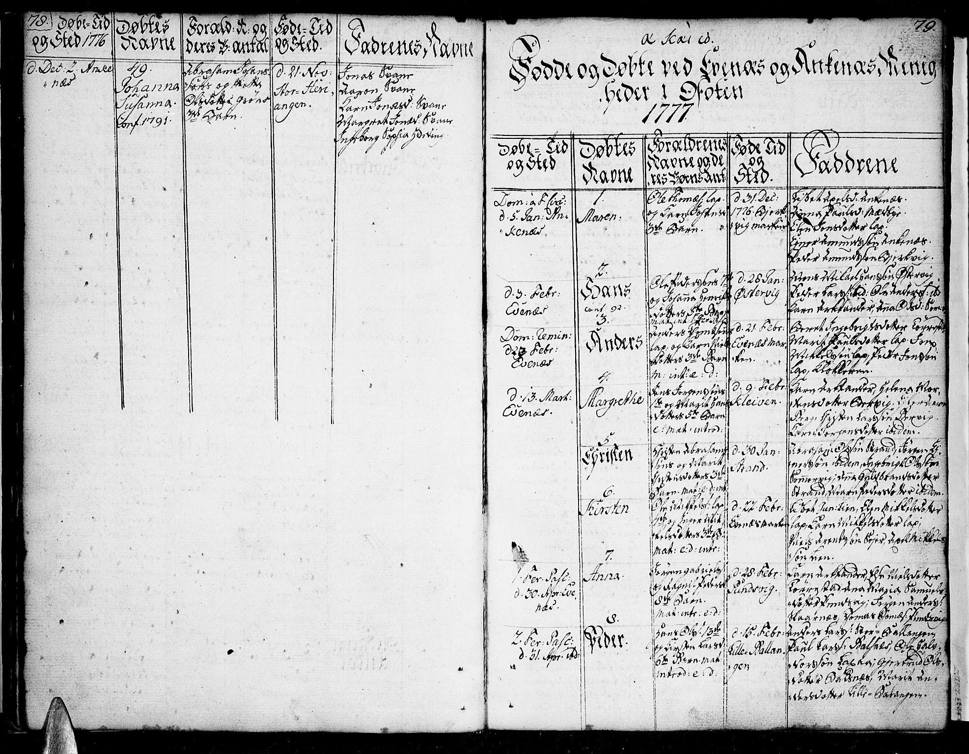 Ministerialprotokoller, klokkerbøker og fødselsregistre - Nordland, AV/SAT-A-1459/863/L0892: Parish register (official) no. 863A04, 1765-1794, p. 78-79