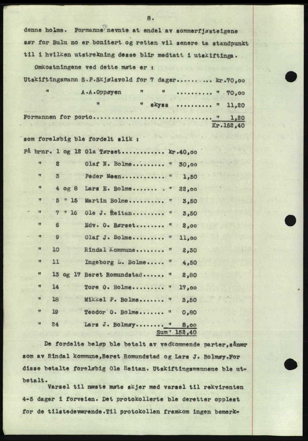 Nordmøre sorenskriveri, AV/SAT-A-4132/1/2/2Ca: Mortgage book no. A105, 1947-1947, Diary no: : 2028/1947