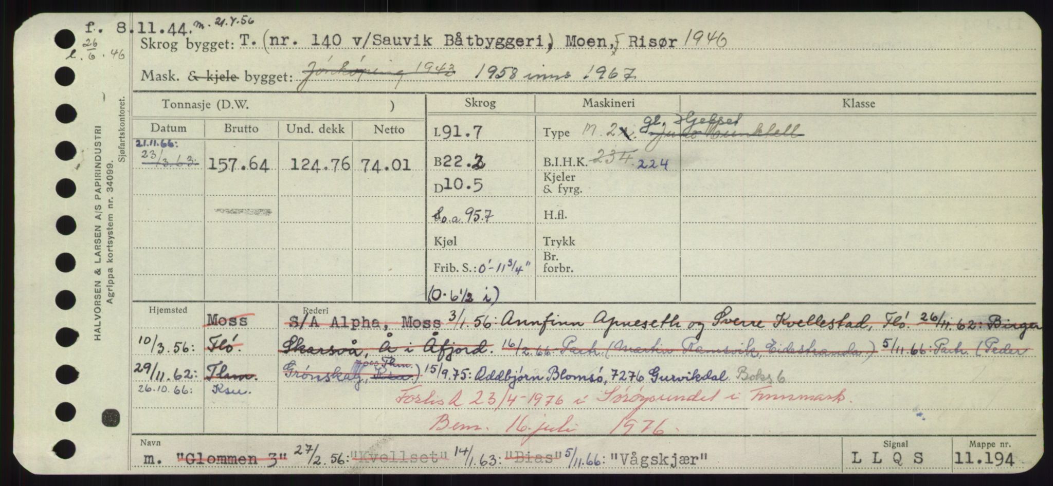 Sjøfartsdirektoratet med forløpere, Skipsmålingen, AV/RA-S-1627/H/Hd/L0042: Fartøy, Vi-We, p. 187